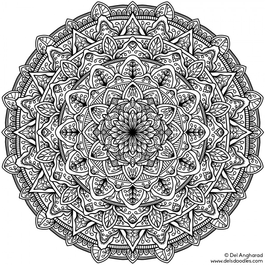 Really Hard Mandala Coloring Page Coloring Home Really Hard Mandala Coloring Page Coloring Home