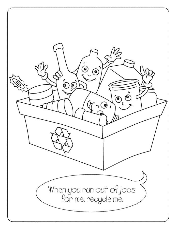 Recycling Coloring Page For Kids Free Printable Picture Recycling Recycling Coloring Page For Kids Free Printable Picture Recycling