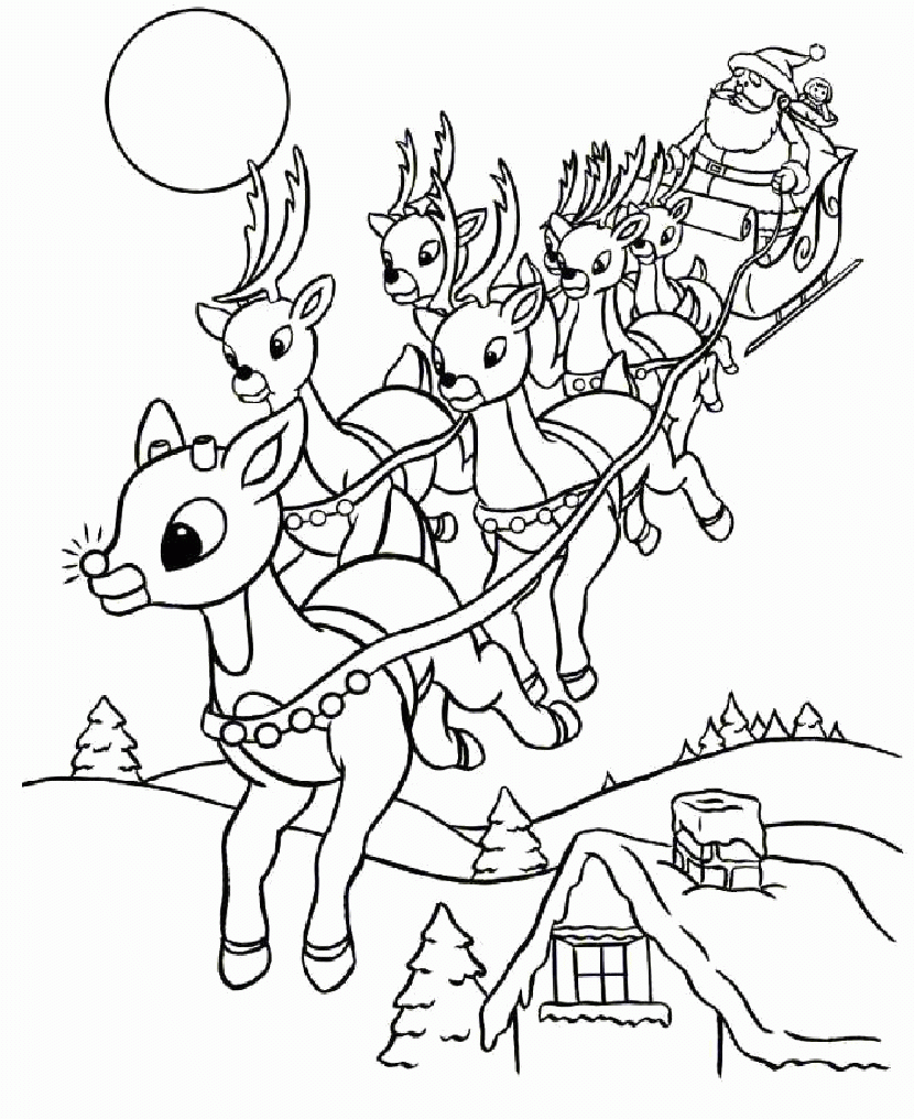 Reindeer Coloring Pages For Kids And For Adults Coloring Home Reindeer Coloring Pages For Kids And For Adults Coloring Home
