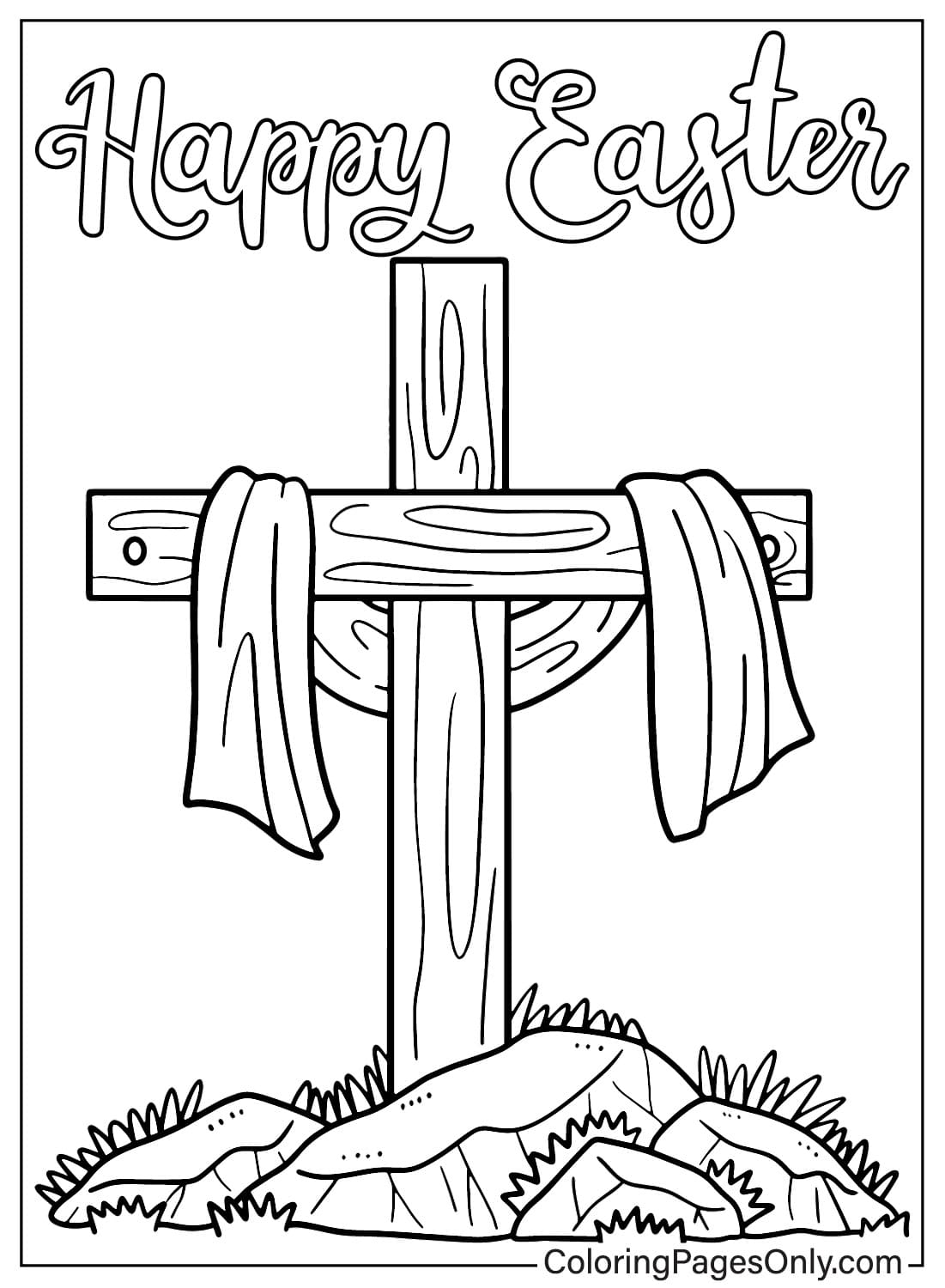Easter Cross Coloring Pages Printable Easter Cross Coloring Pages Printable