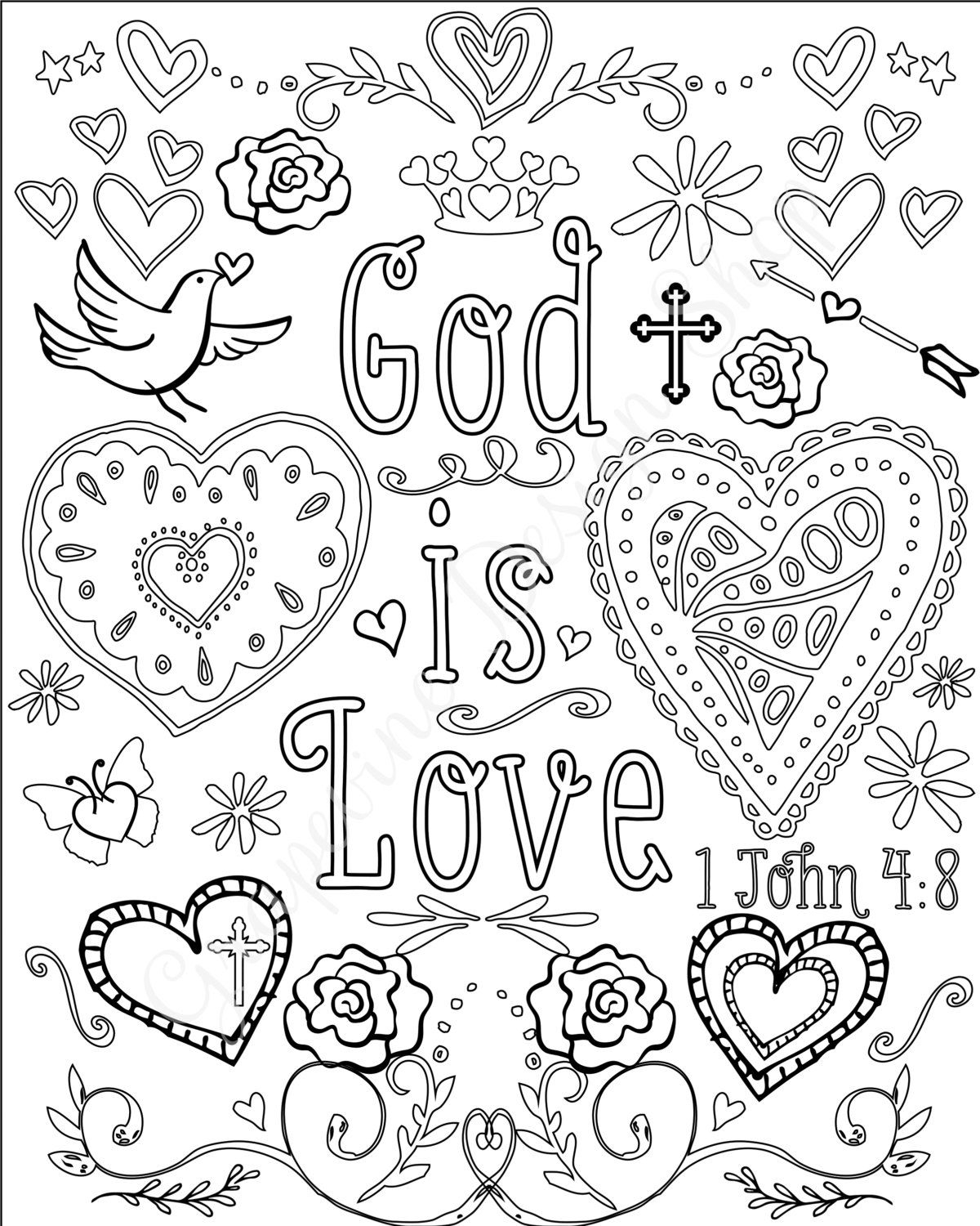 Religious Printable Valentine Coloring Pages Religious Printable Valentine Coloring Pages