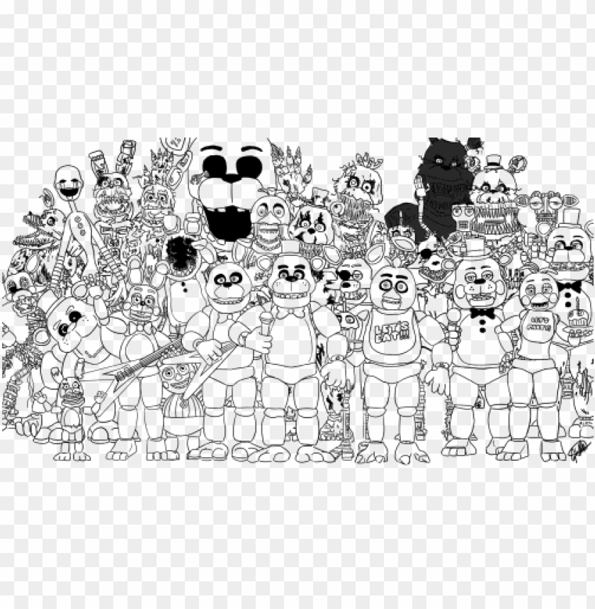 Rint Family Five Nights At Freddys Fnaf 2 Coloring Sister Location Rint Family Five Nights At Freddys Fnaf 2 Coloring Sister Location