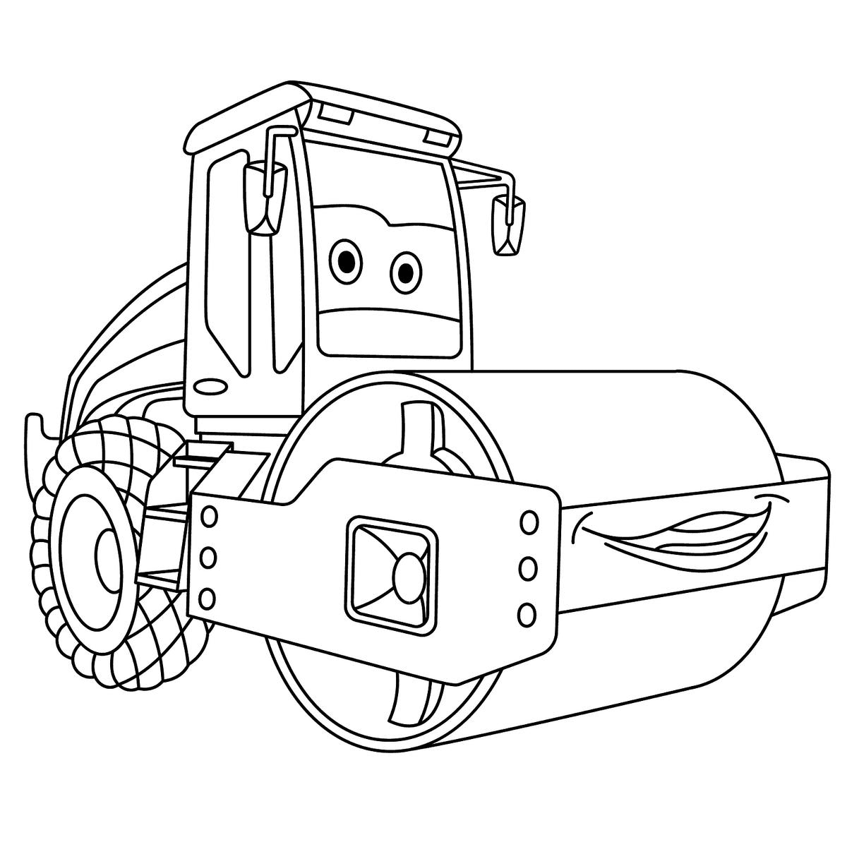 Road Roller Printable Coloring Pages Construction Coloring Pages
