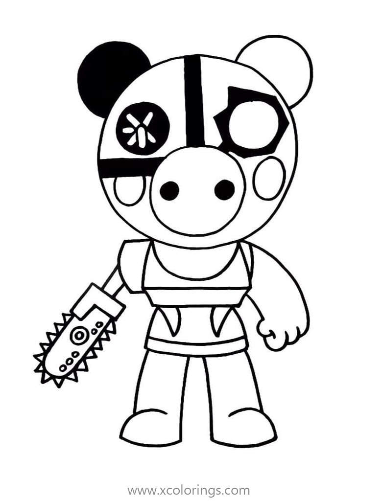 Robby From Piggy Roblox Coloring Pages XColorings