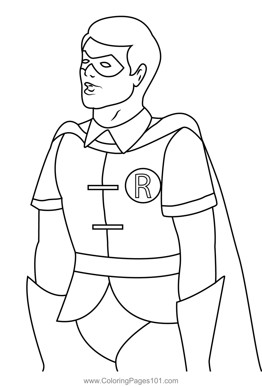 Robin And Batman Coloring Pages