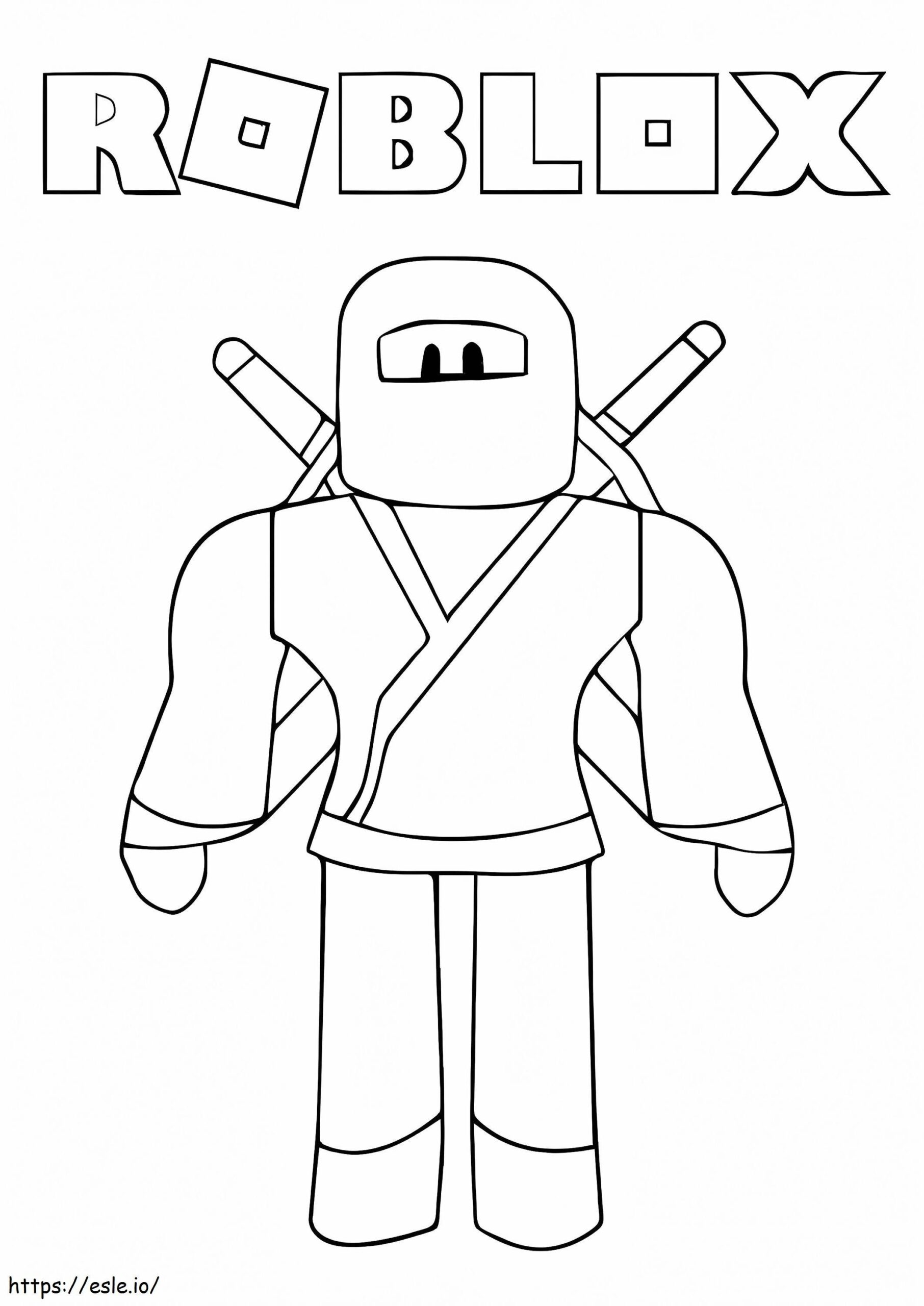 Roblox Ninja Coloring Pages Coloring Page