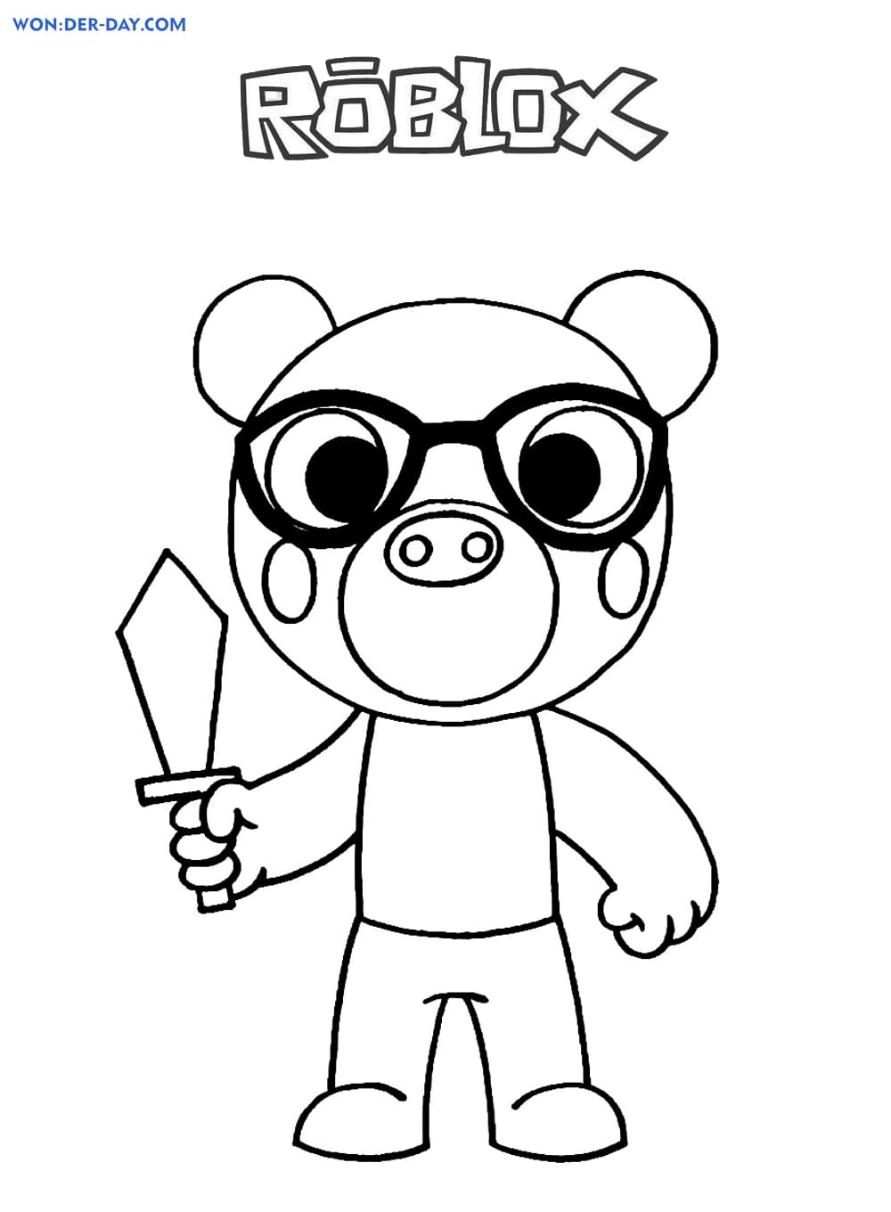 Free Printable Roblox Coloring Pages Free Printable Roblox Coloring Pages