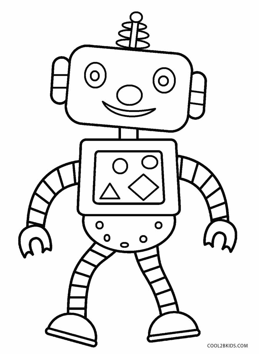 Robot Coloring Pages Printable Robot Coloring Pages Printable