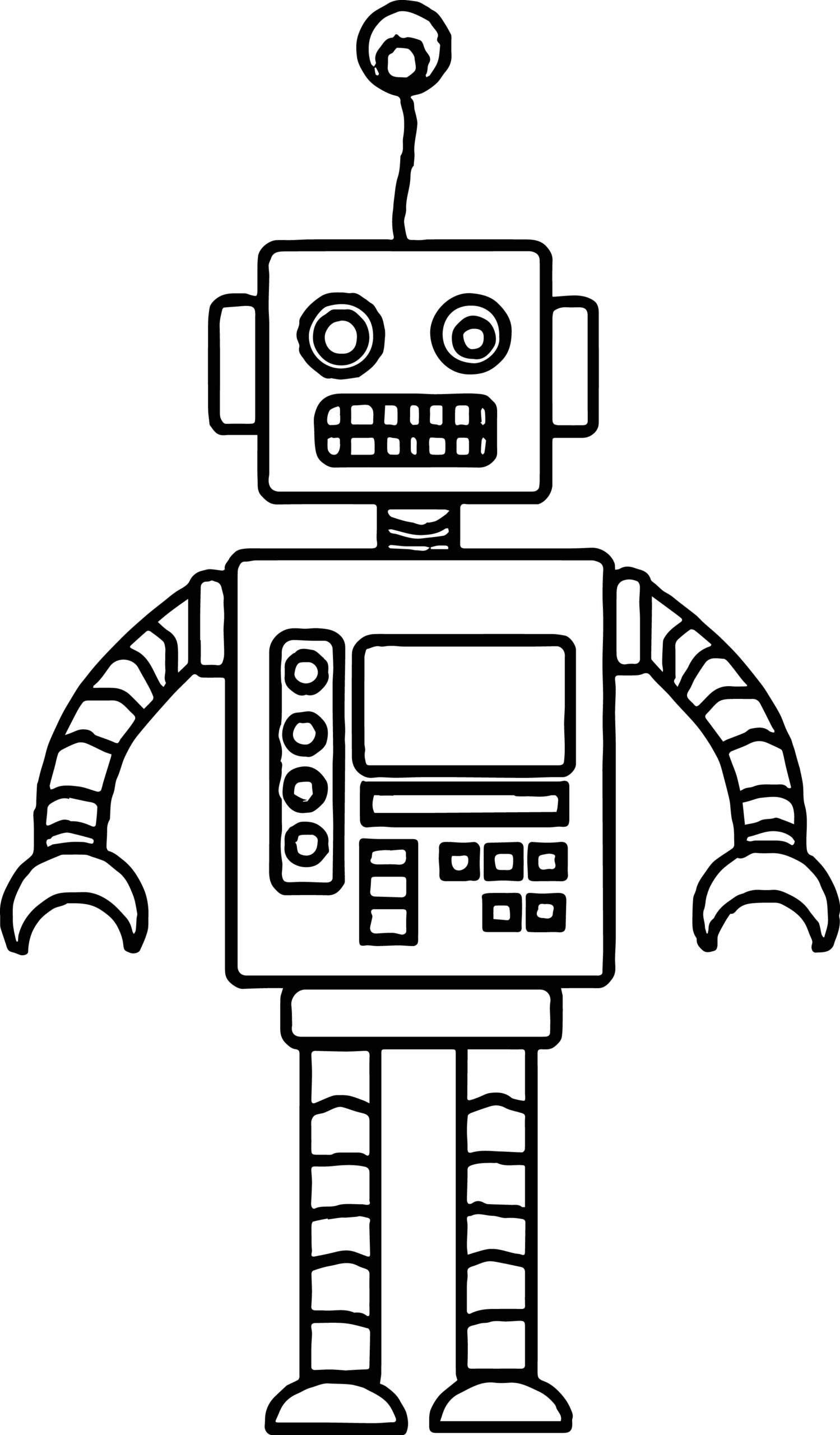 Robot Coloring Pages Printable Robot Coloring Pages Printable