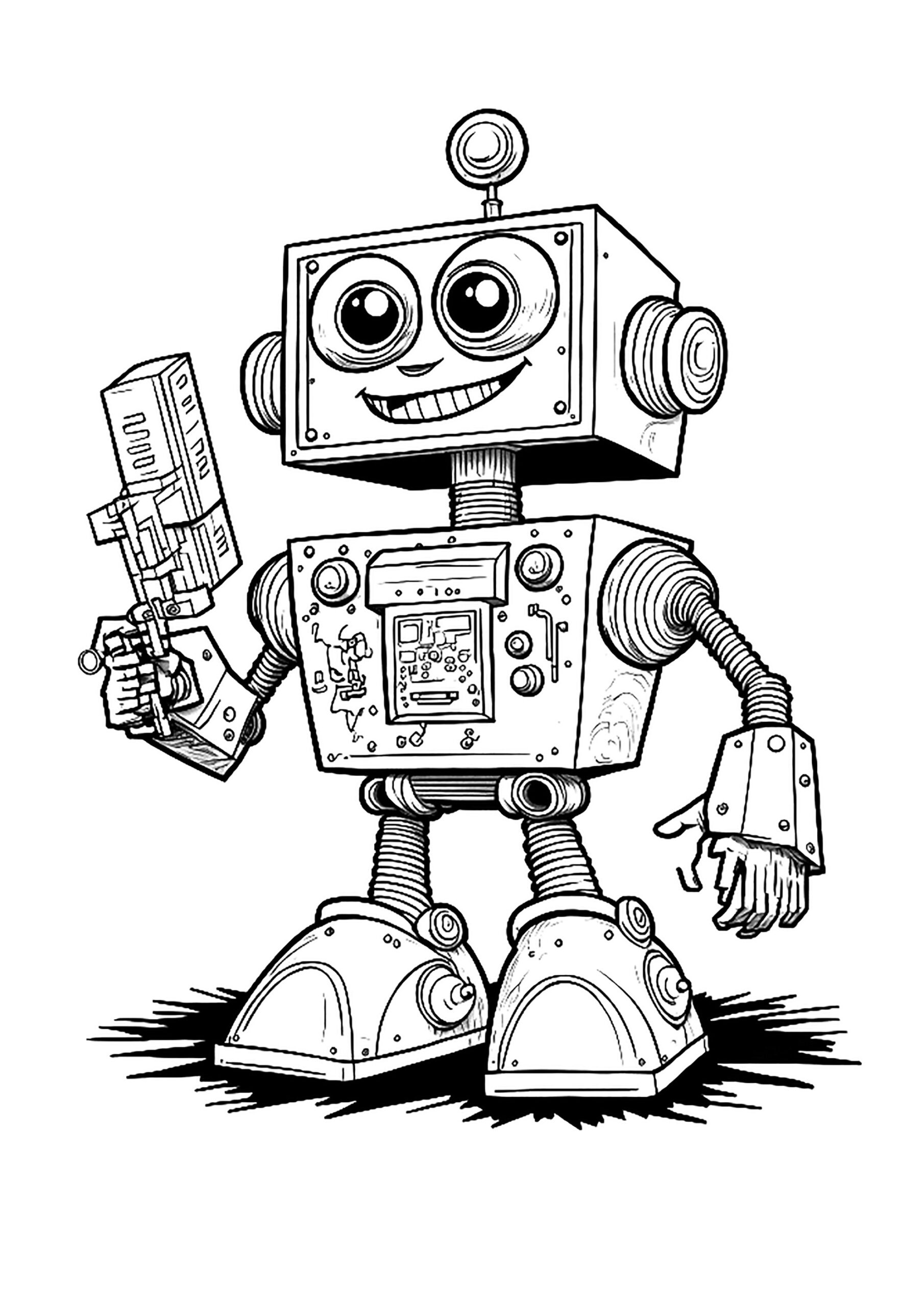 Free Printable Coloring Pages Robots Free Printable Coloring Pages Robots
