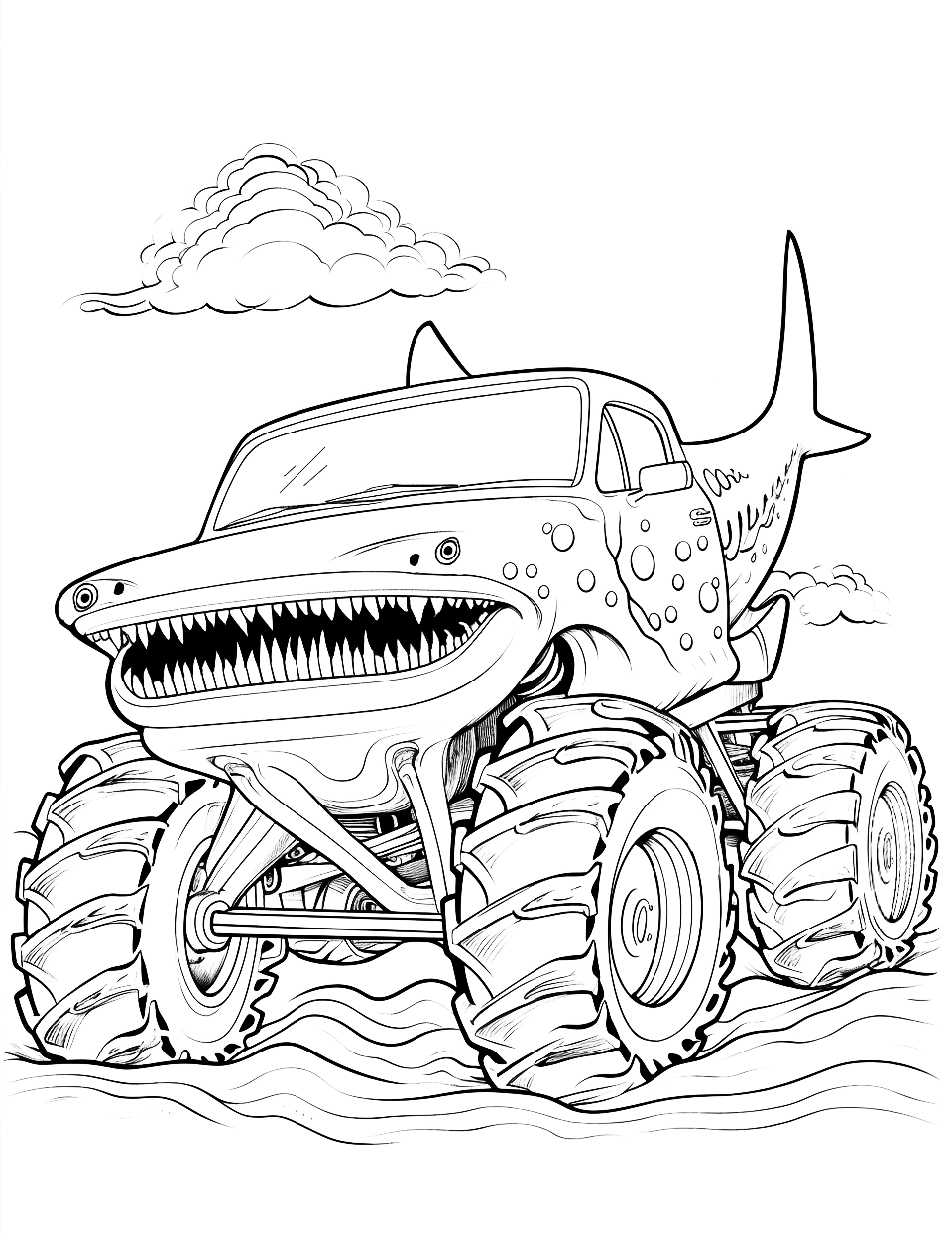 Printable Coloring Pages Shark