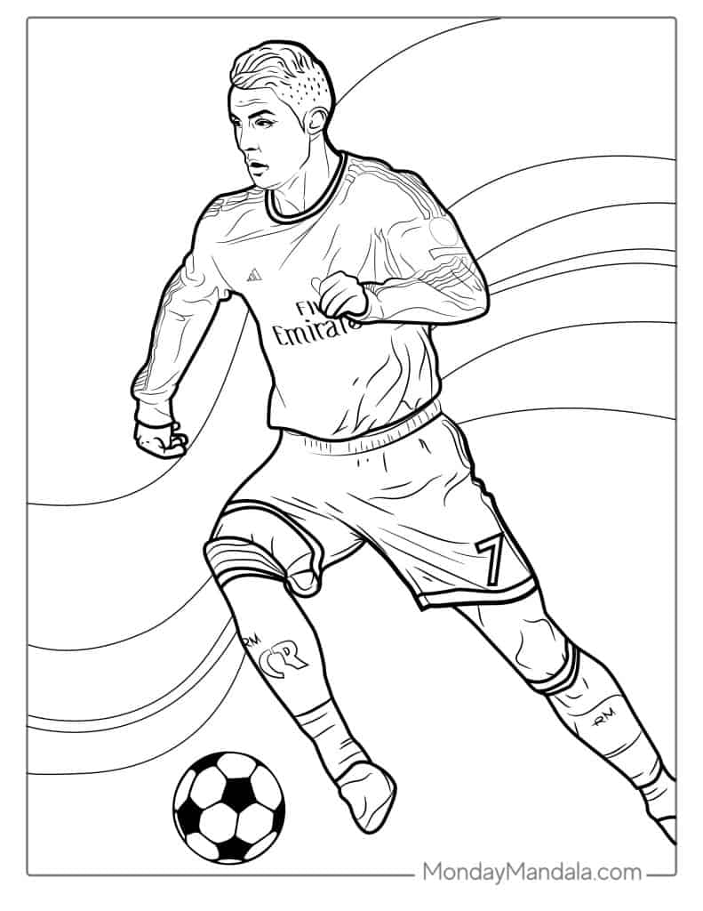Printable Coloring Pages Soccer Printable Coloring Pages Soccer