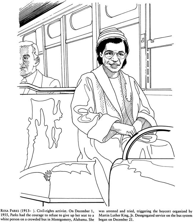 Rosa Parks Coloring Pages Printable Rosa Parks Coloring Pages Printable