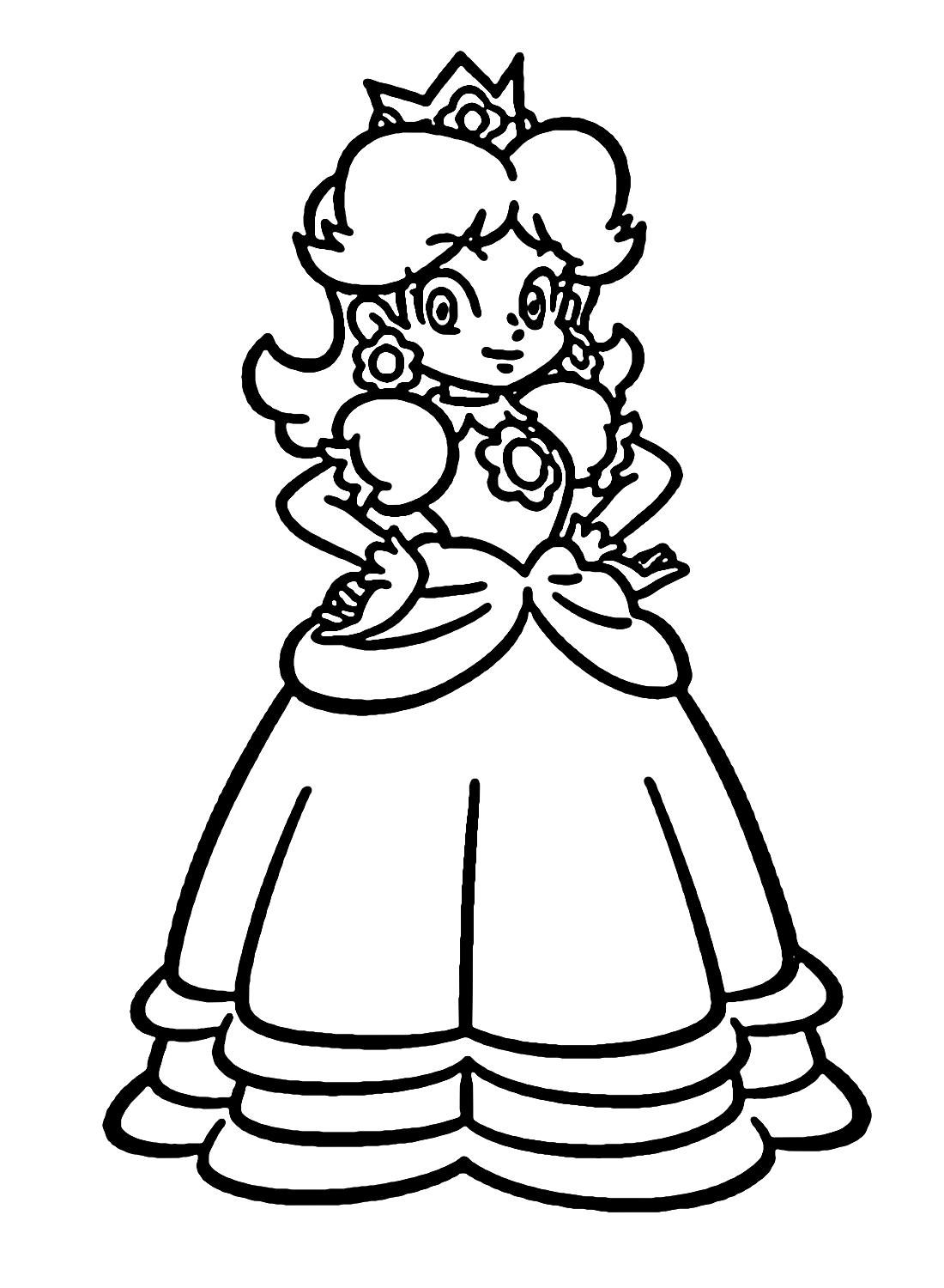 Rosalina Princess Daisy Coloring Pages Super Mario Da Vrogue Co