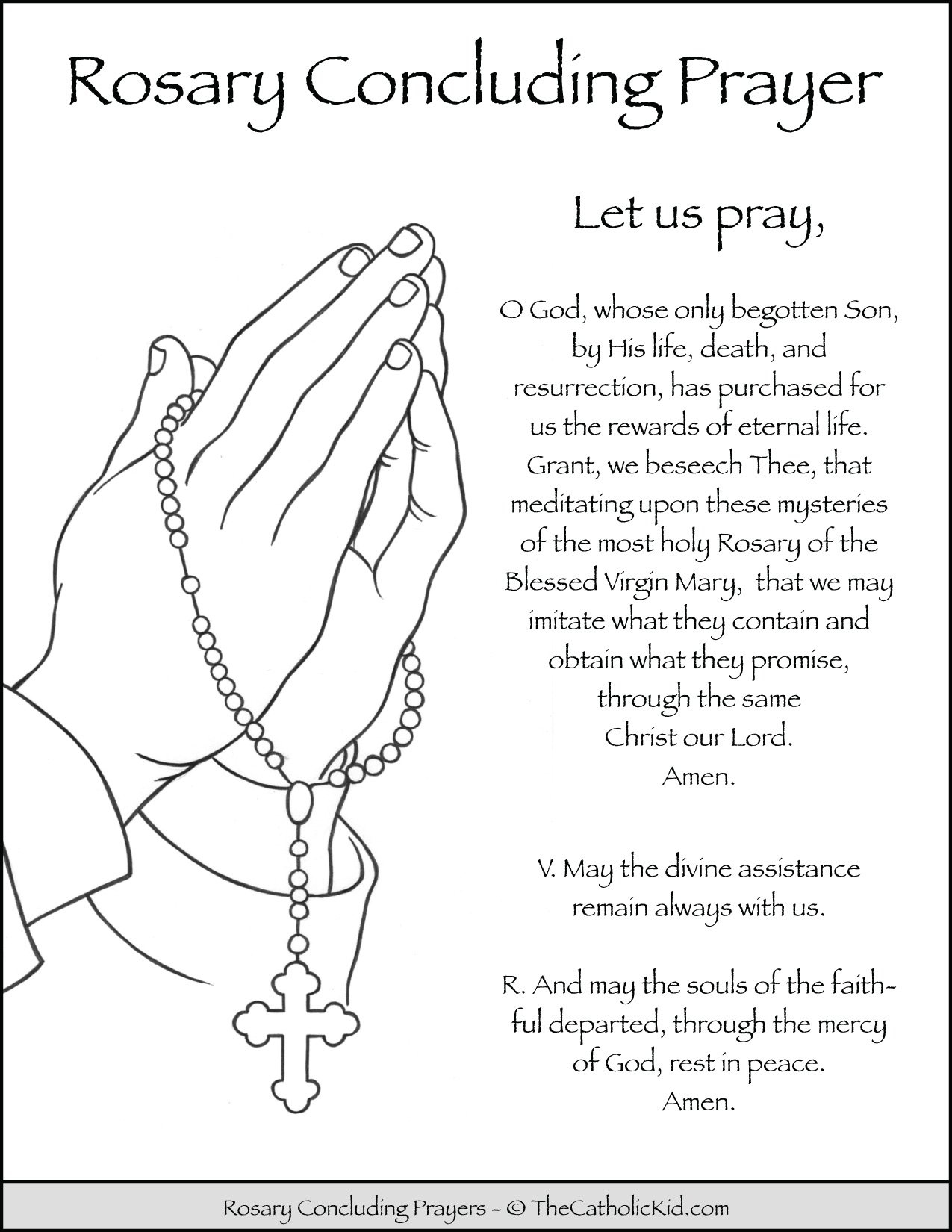 Rosary Coloring Pages The Catholic Kid Rosary Coloring Pages The Catholic Kid