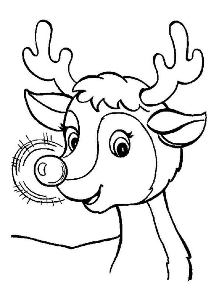 Printable Rudolph Coloring Pages Printable Rudolph Coloring Pages