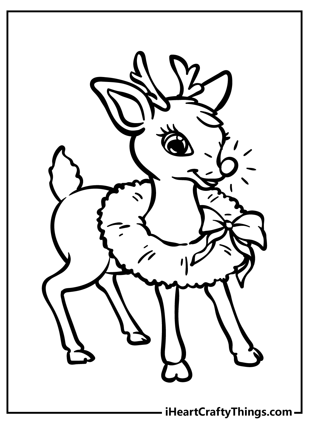 Rudolph Coloring Pages Printable Rudolph Coloring Pages Printable