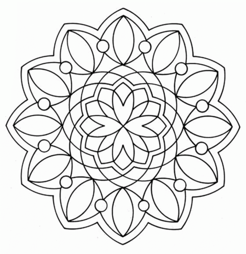 Geometry Coloring Pages Printable
