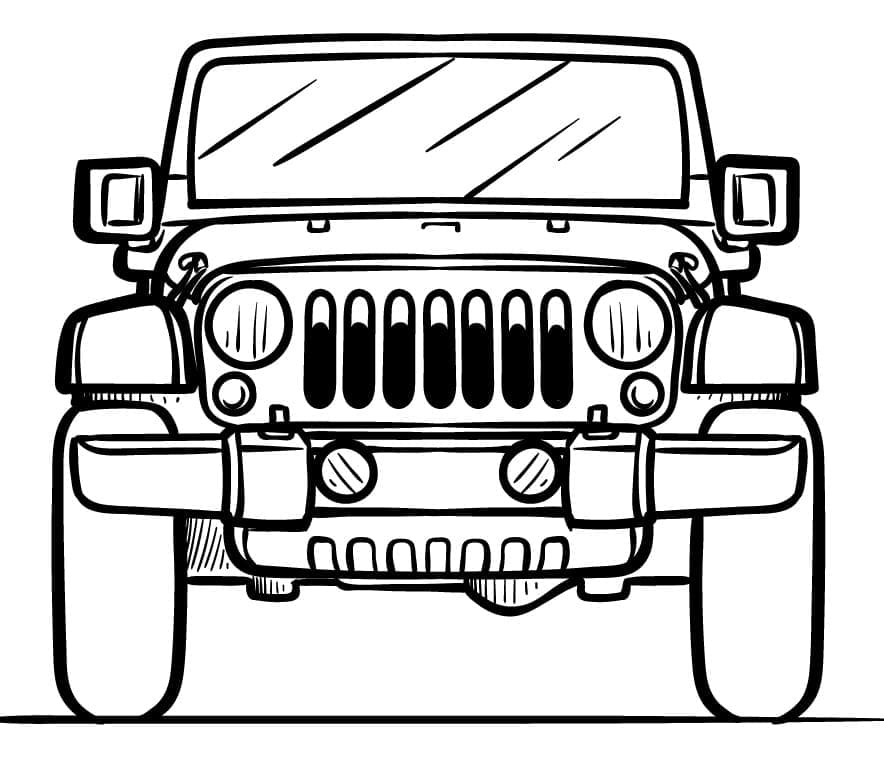 Jeep Coloring Pages Printable