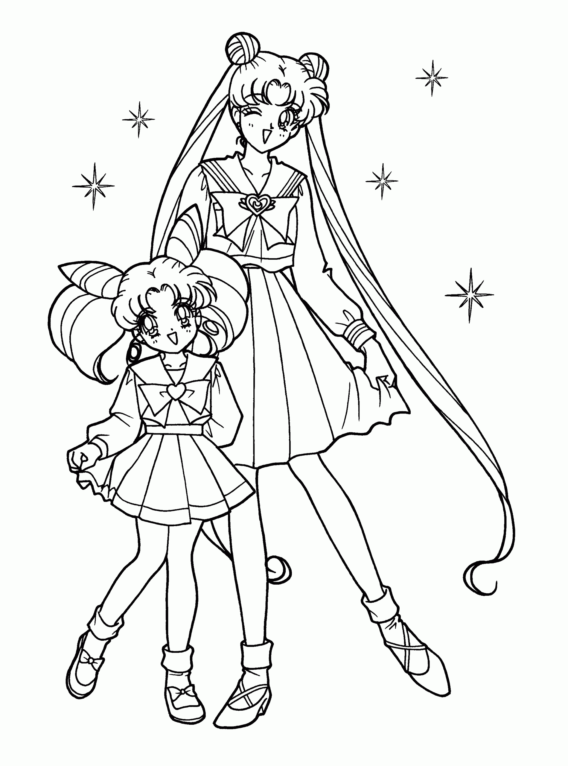 Sailor Moon Coloring Pages 1 Educative Printable Sailor Moon Coloring Pages 1 Educative Printable