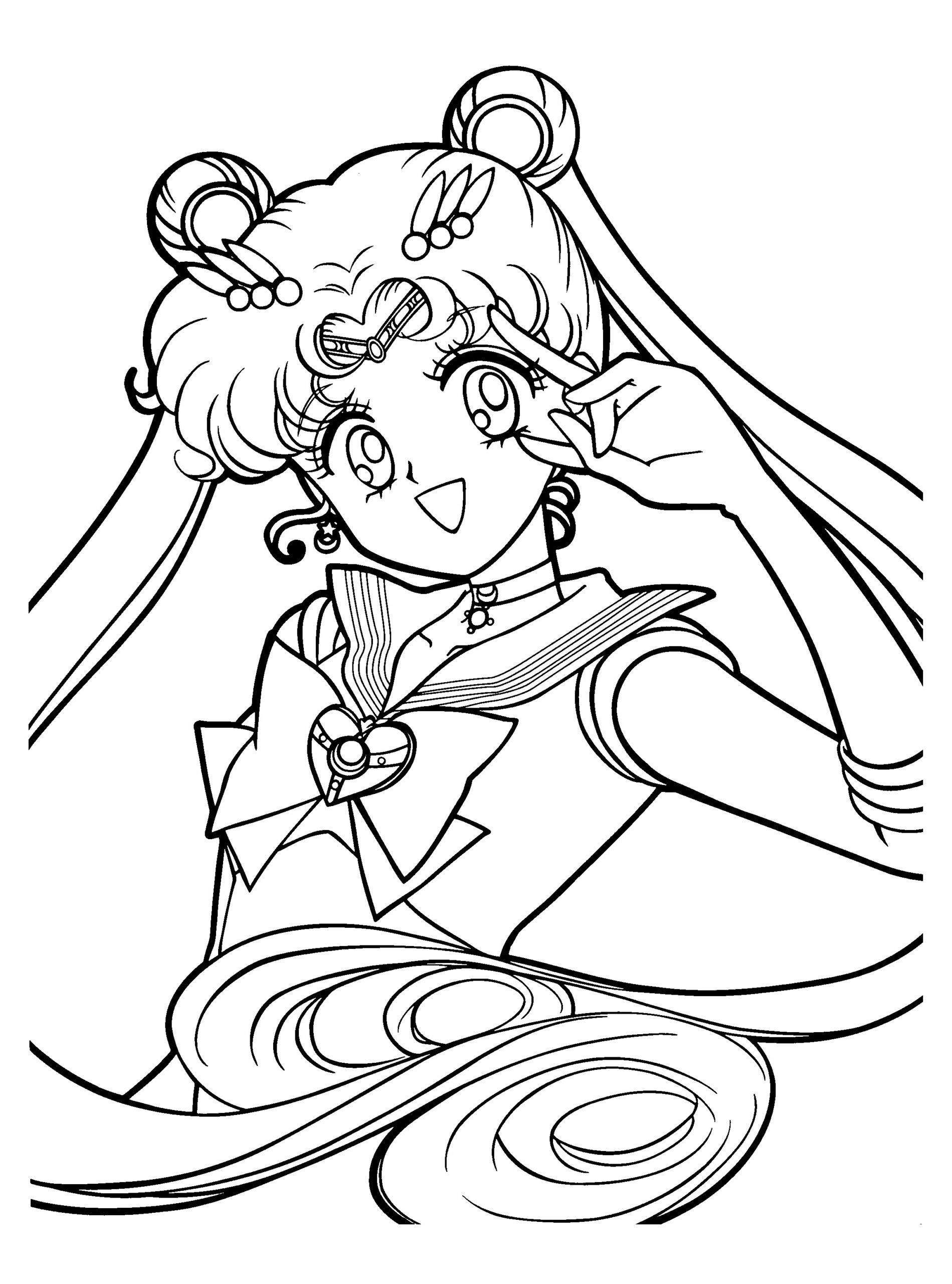 Sailor Moon Coloring Pages Printable ColoringMe