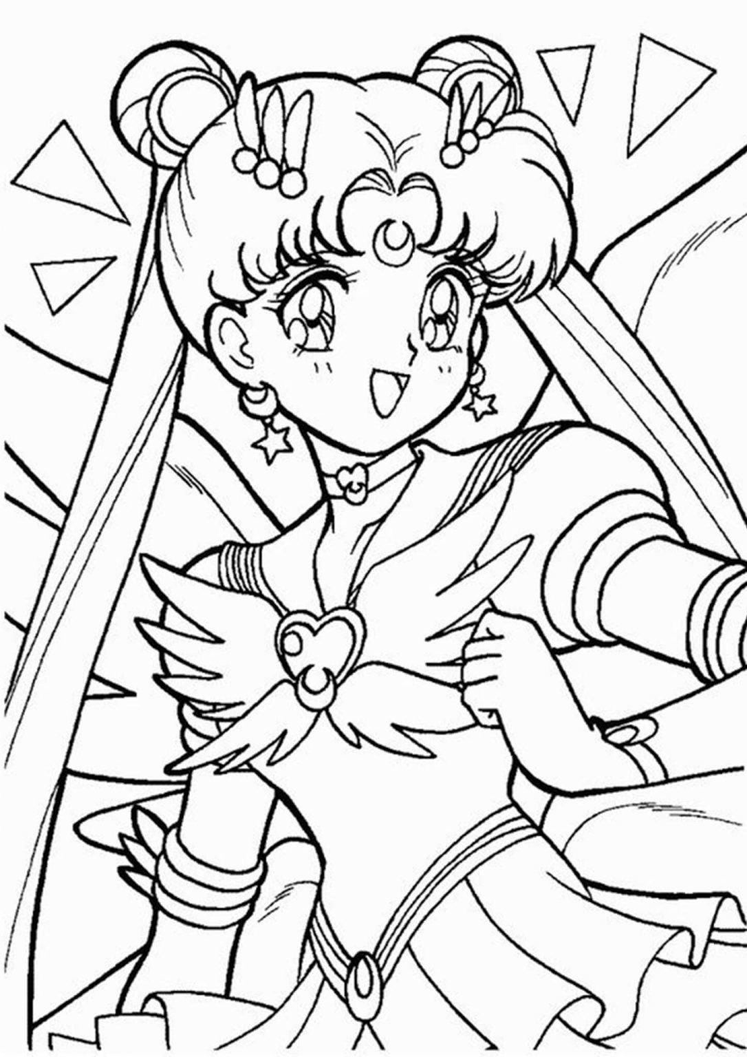 Sailor Moon Printable Coloring Pages Sailor Moon Printable Coloring Pages
