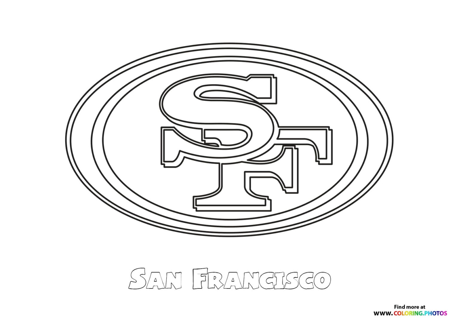 Printable 49Ers Coloring Pages Printable 49Ers Coloring Pages