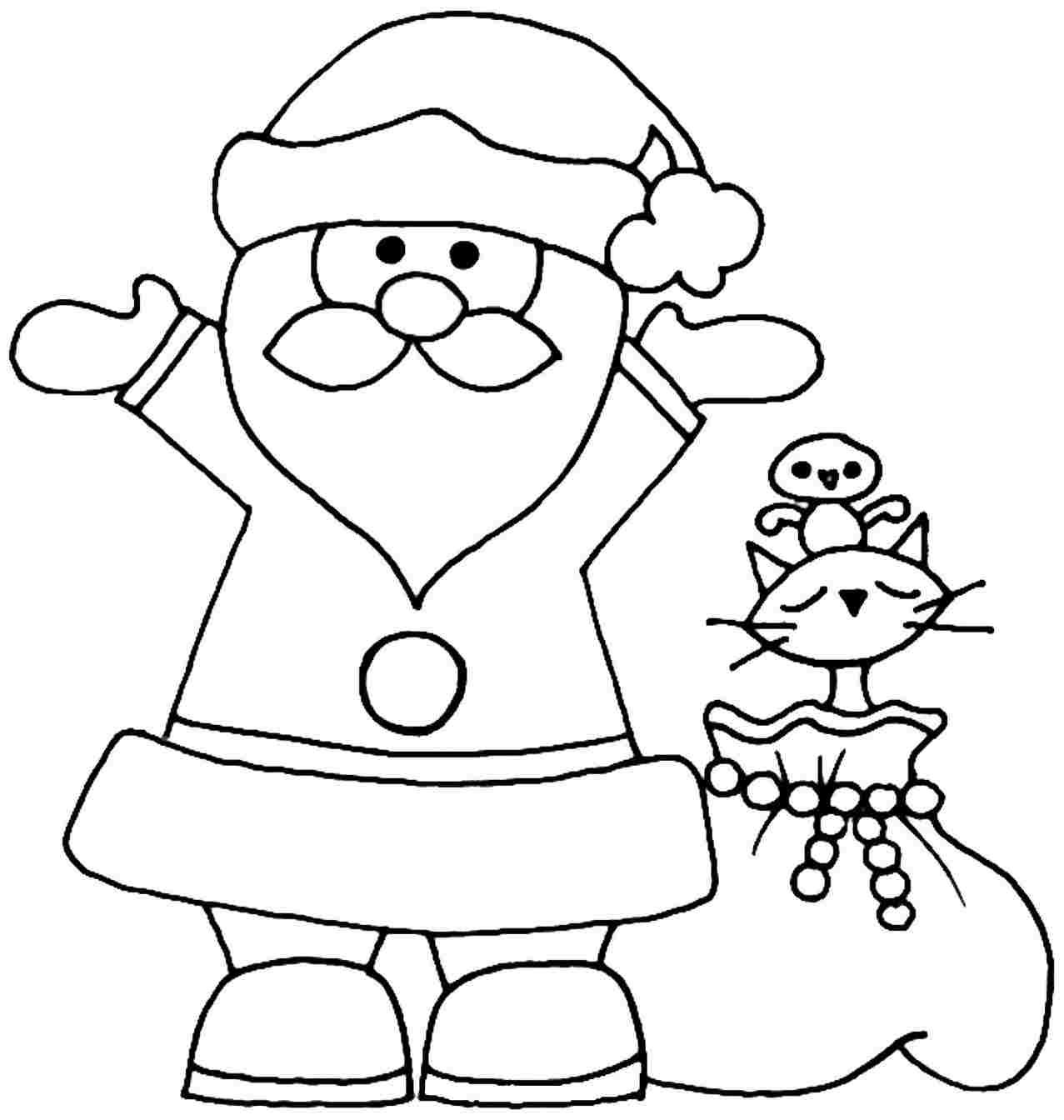 Santa Claus Colouring Pages Printable Printable Word Searches