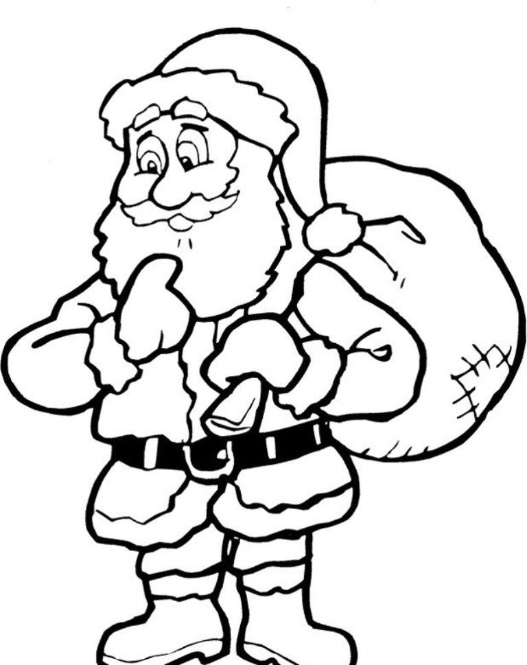 Santa Claus Printable Coloring Home Santa Claus Printable Coloring Home
