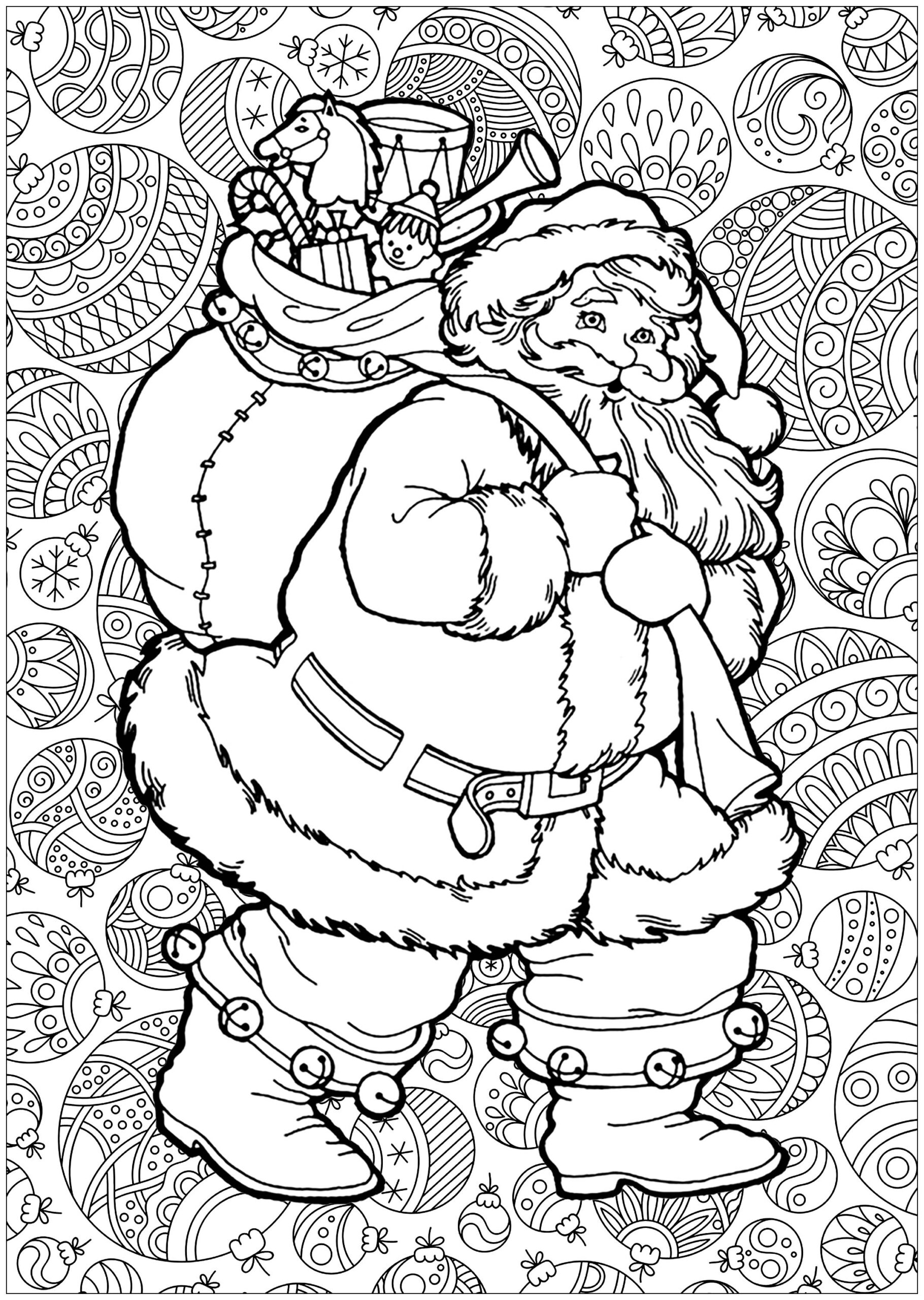 Free Santa Printable Coloring Pages