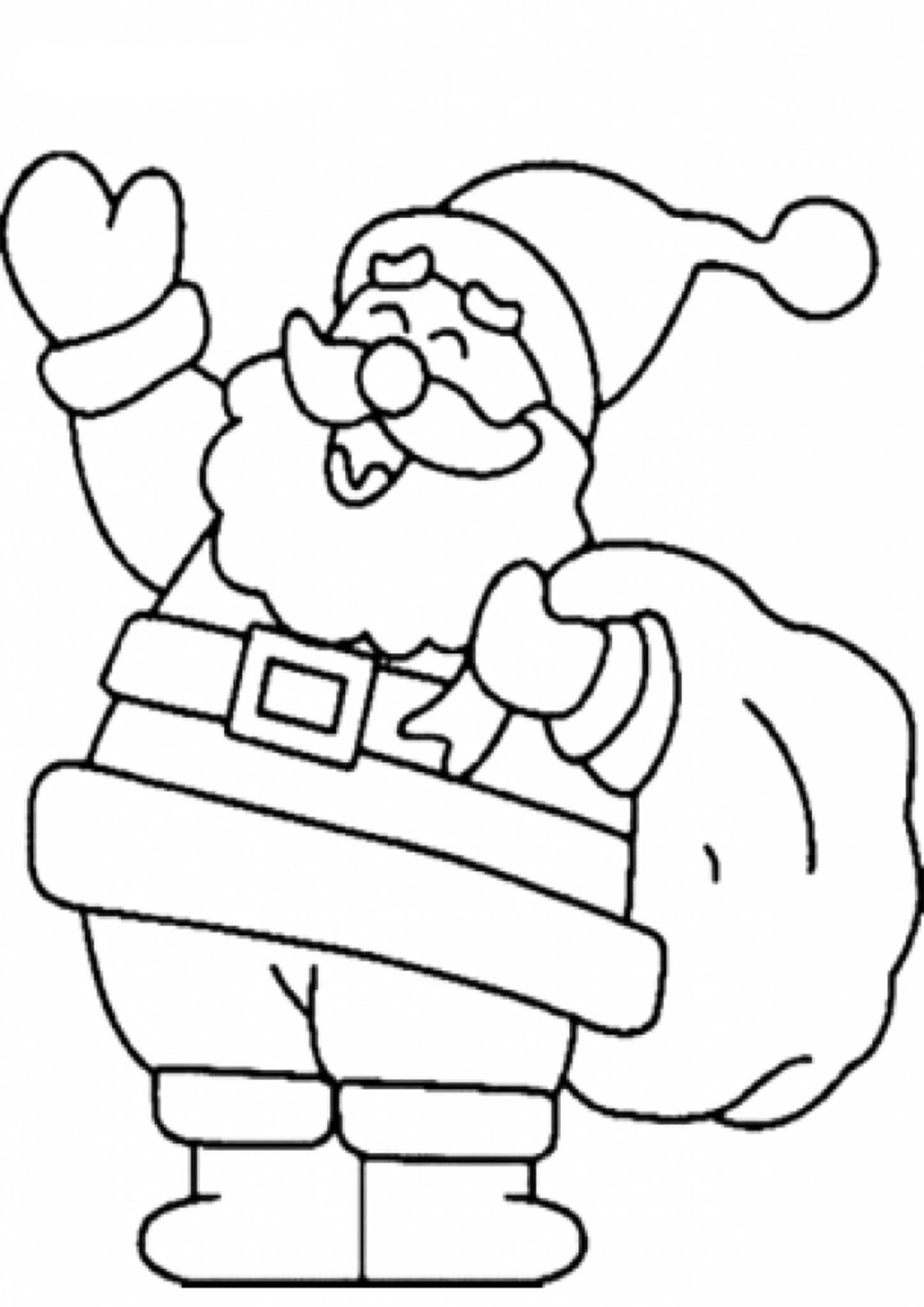 Free Santa Coloring Pages Printable Free Santa Coloring Pages Printable