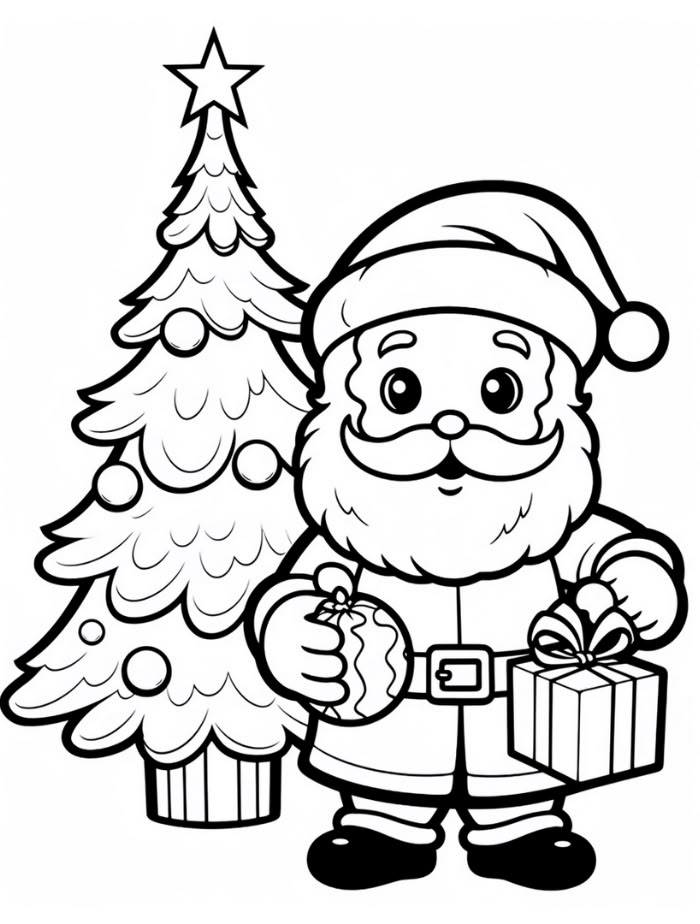 Santa Coloring Pages Hue Therapy Santa Coloring Pages Printable Santa Coloring Pages Hue Therapy Santa Coloring Pages Printable