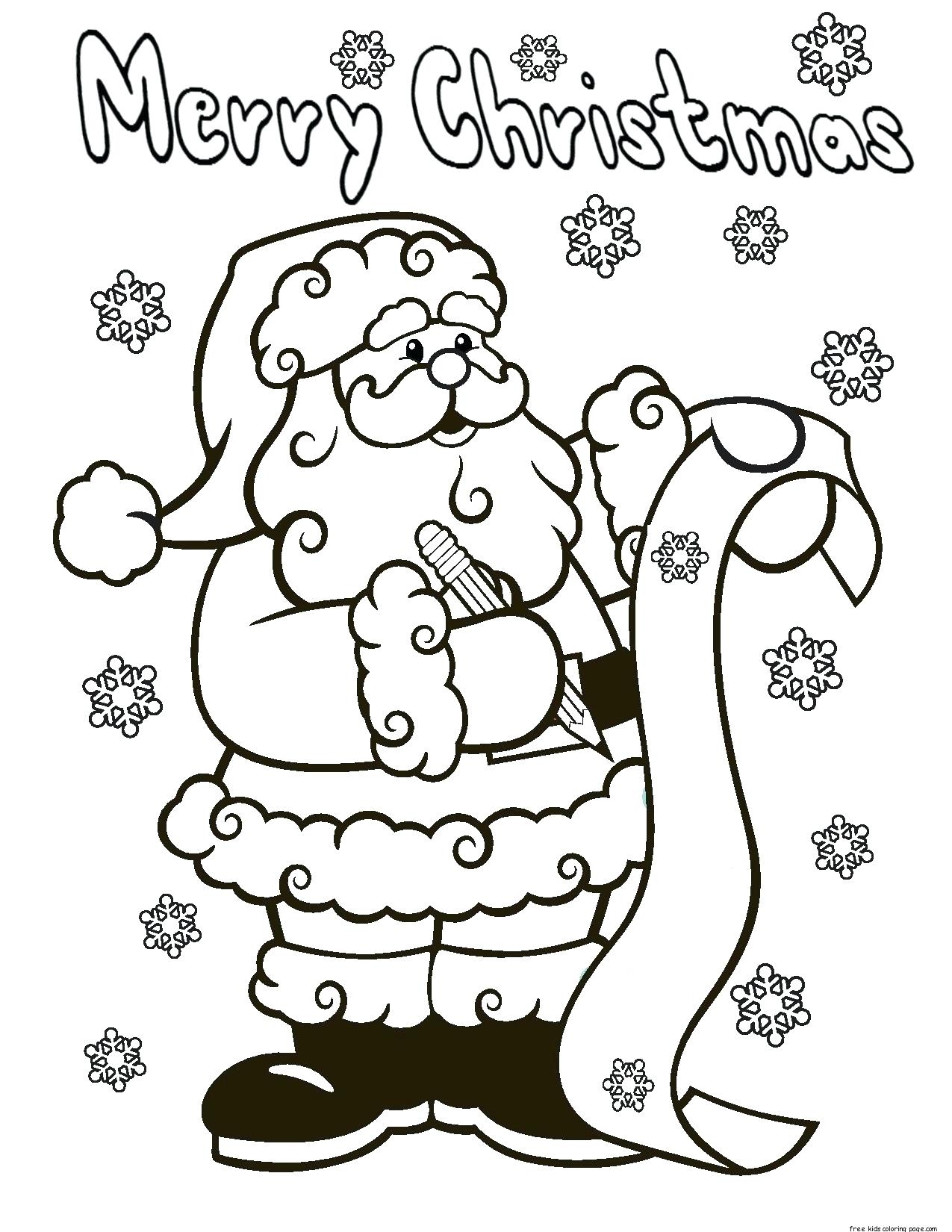 Santa Coloring Pages Printable Free At GetColorings Free Santa Coloring Pages Printable Free At GetColorings Free