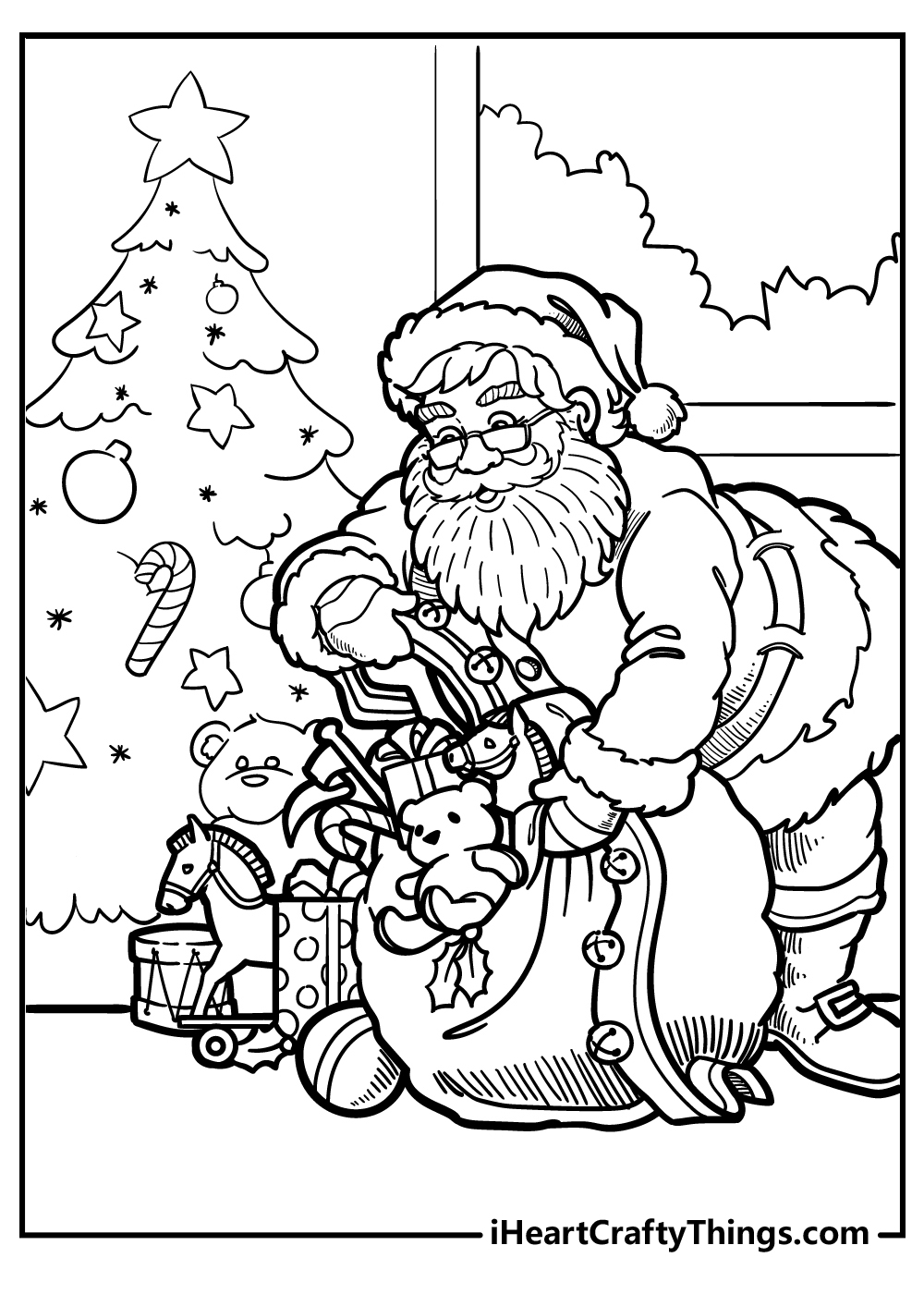 Santa Coloring Pages Santa Coloring Pages