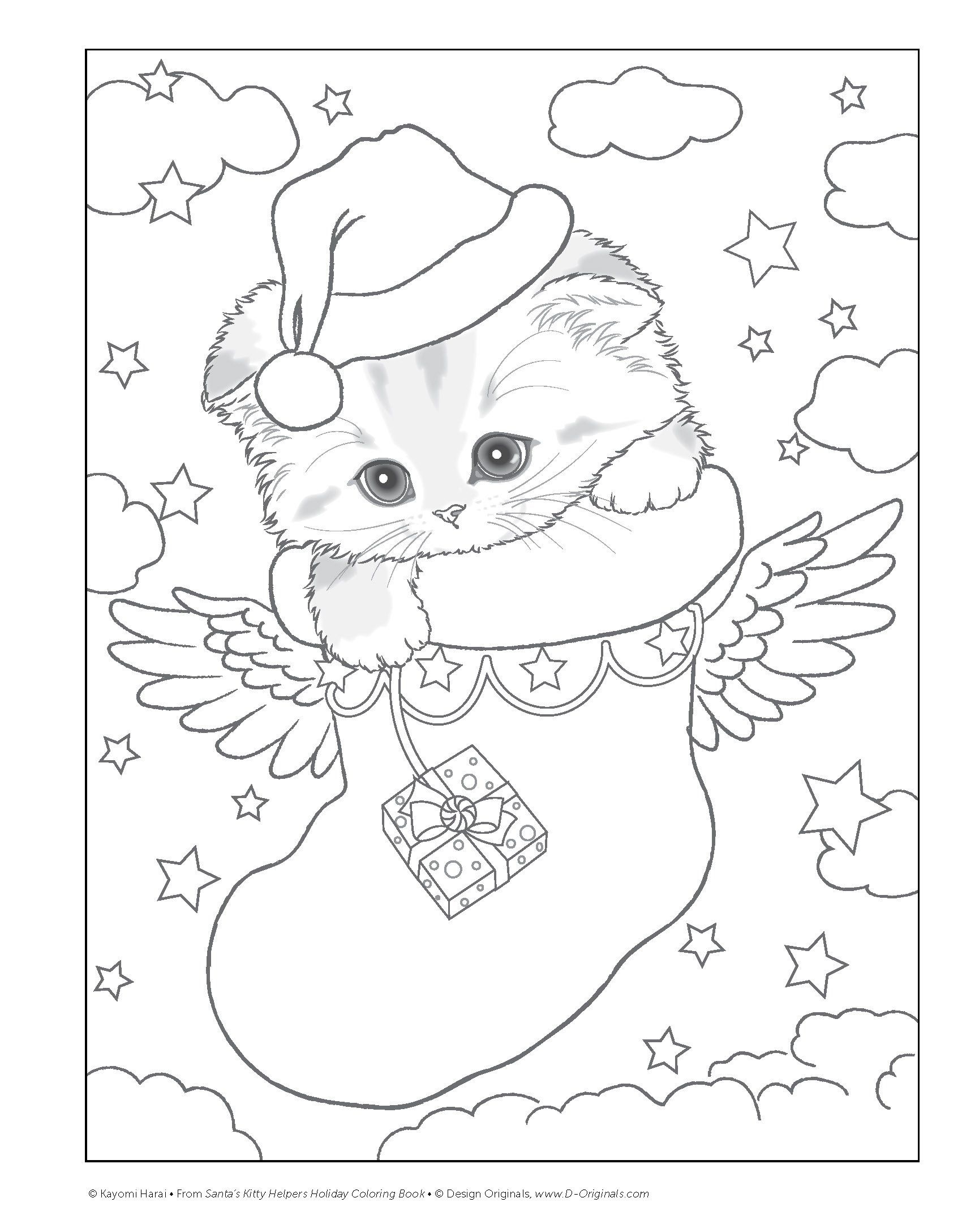 Santa S Kitty Helpers Holiday Coloring Book Design Originals 32 Cute Santa S Kitty Helpers Holiday Coloring Book Design Originals 32 Cute