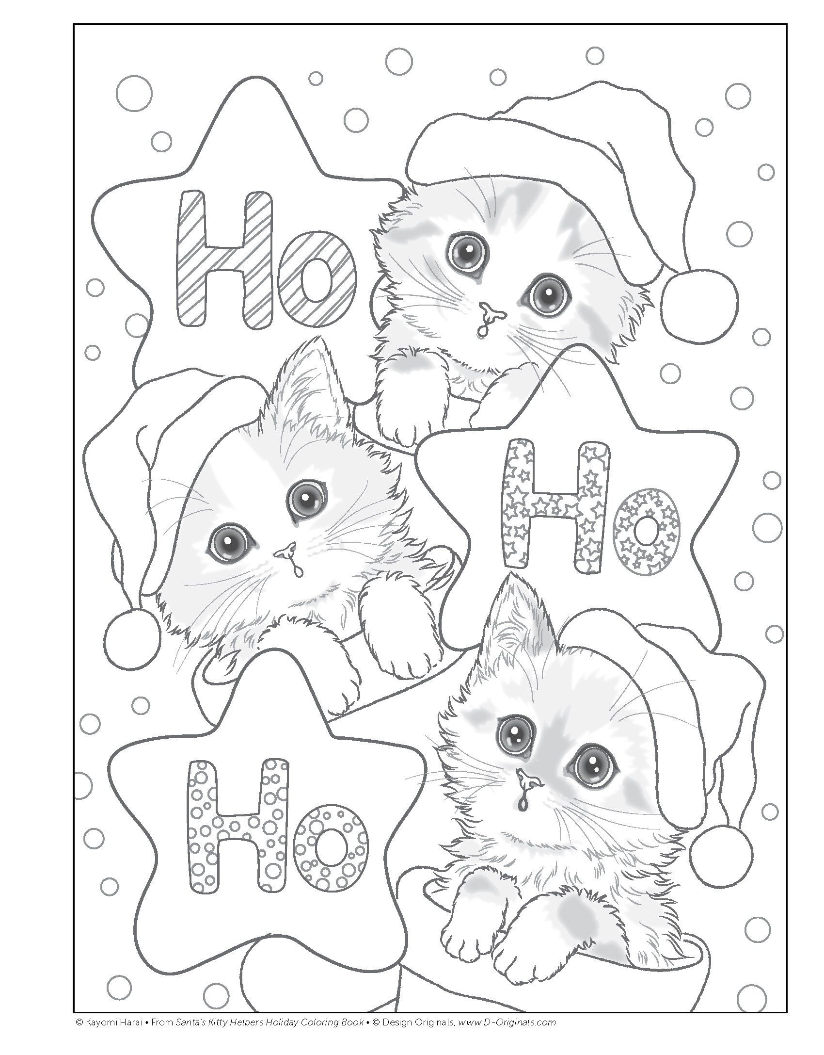 Santa S Kitty Helpers Holiday Coloring Book Design Originals 32 Cute Santa S Kitty Helpers Holiday Coloring Book Design Originals 32 Cute