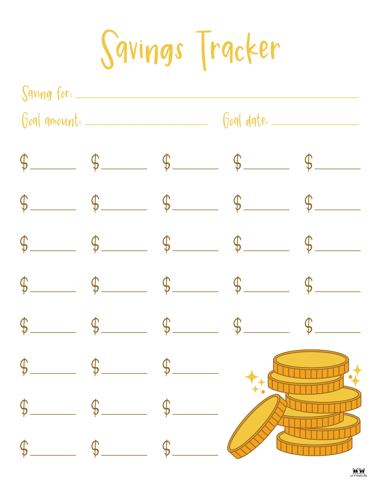 Savings Trackers 27 FREE Printables PrintaBulk Savings Trackers 27 FREE Printables PrintaBulk