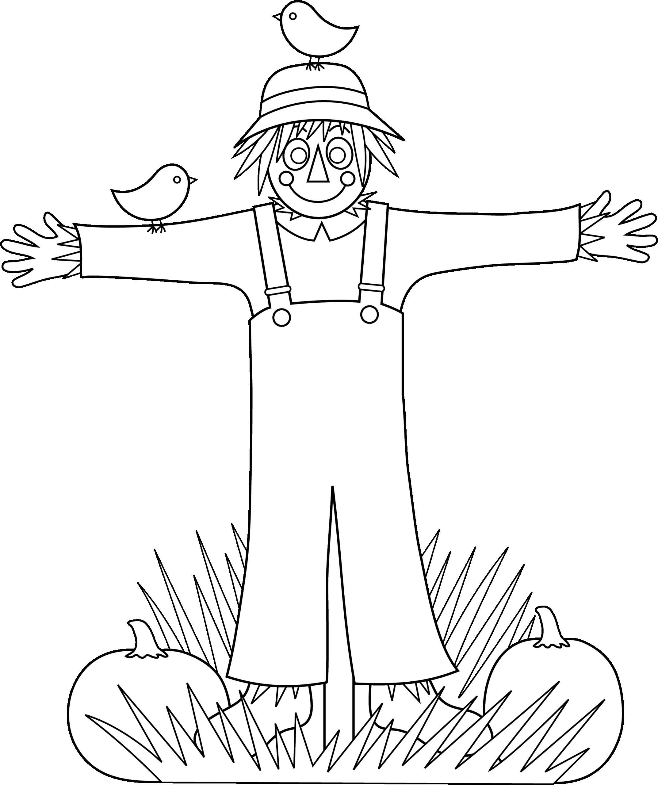 Scarecrow Printable Coloring Pages Scarecrow Printable Coloring Pages