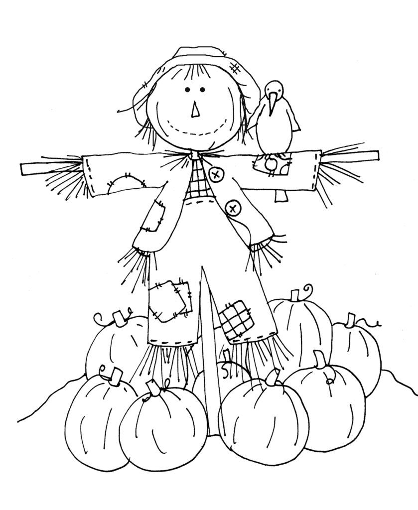 Scarecrow Printable Coloring Pages Scarecrow Printable Coloring Pages
