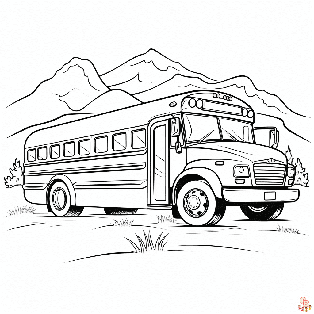 Bus Coloring Pages Printable Bus Coloring Pages Printable