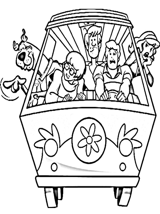 Scooby Doo Free Printable Coloring Pages