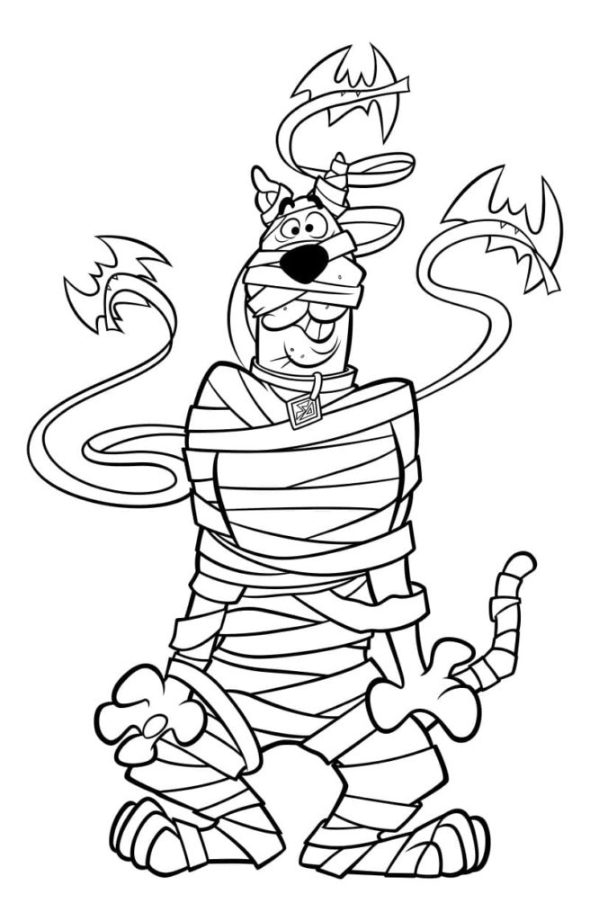Scooby Doo Halloween Coloring Pages Scooby Doo Halloween Coloring Pages