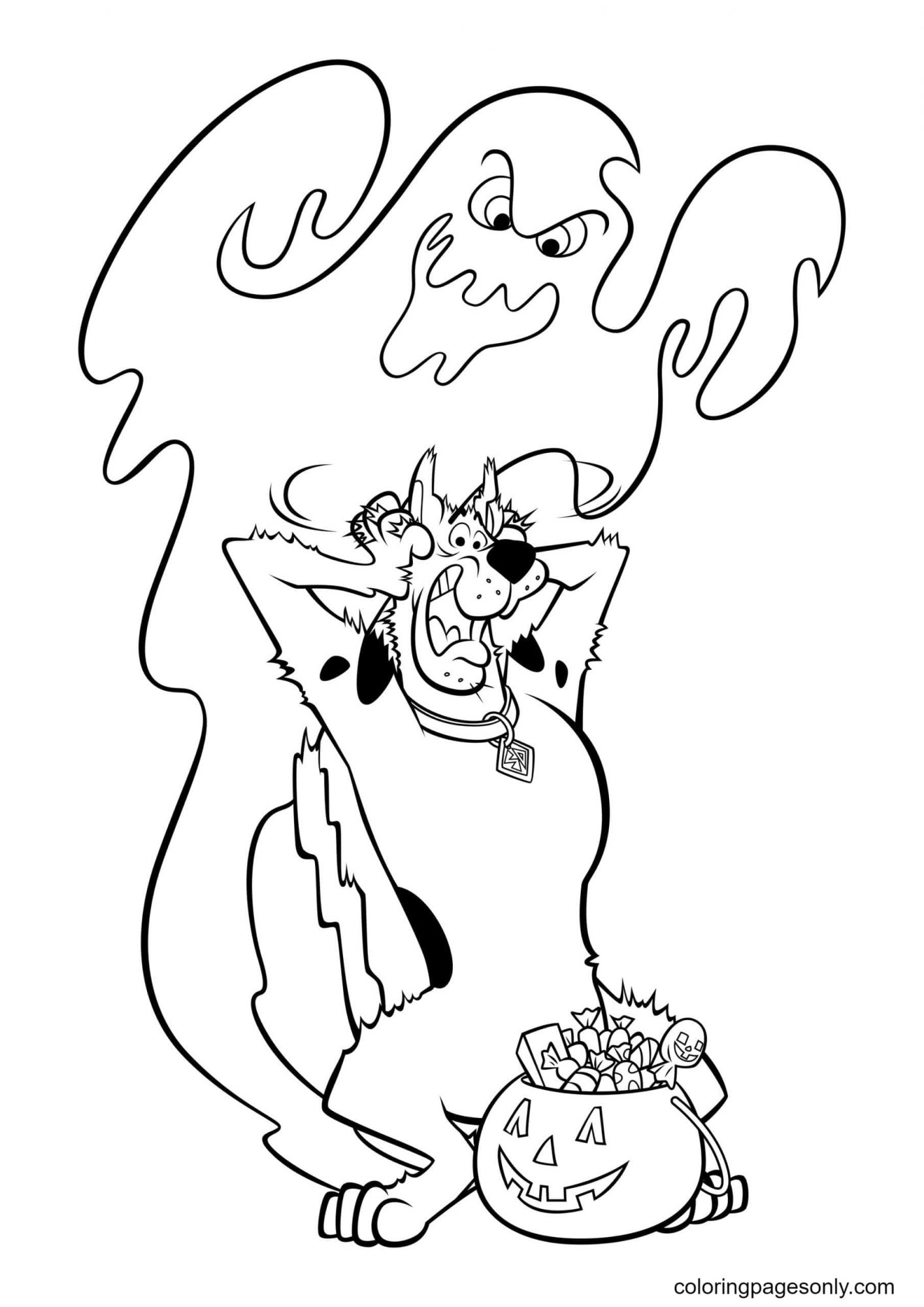 Scooby Doo Halloween Coloring Pages Scooby Doo Halloween Coloring Pages