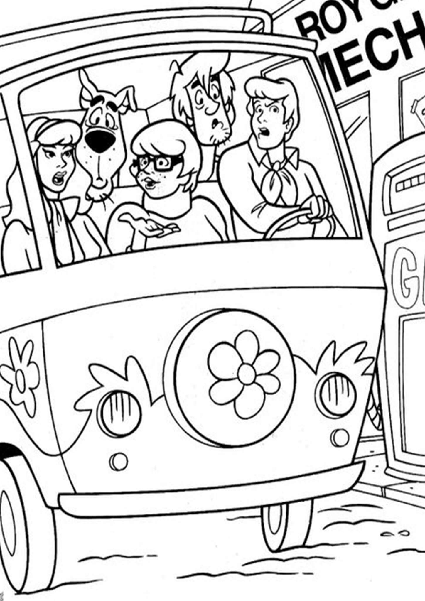 Free Printable Scooby Doo Coloring Pages Free Printable Scooby Doo Coloring Pages