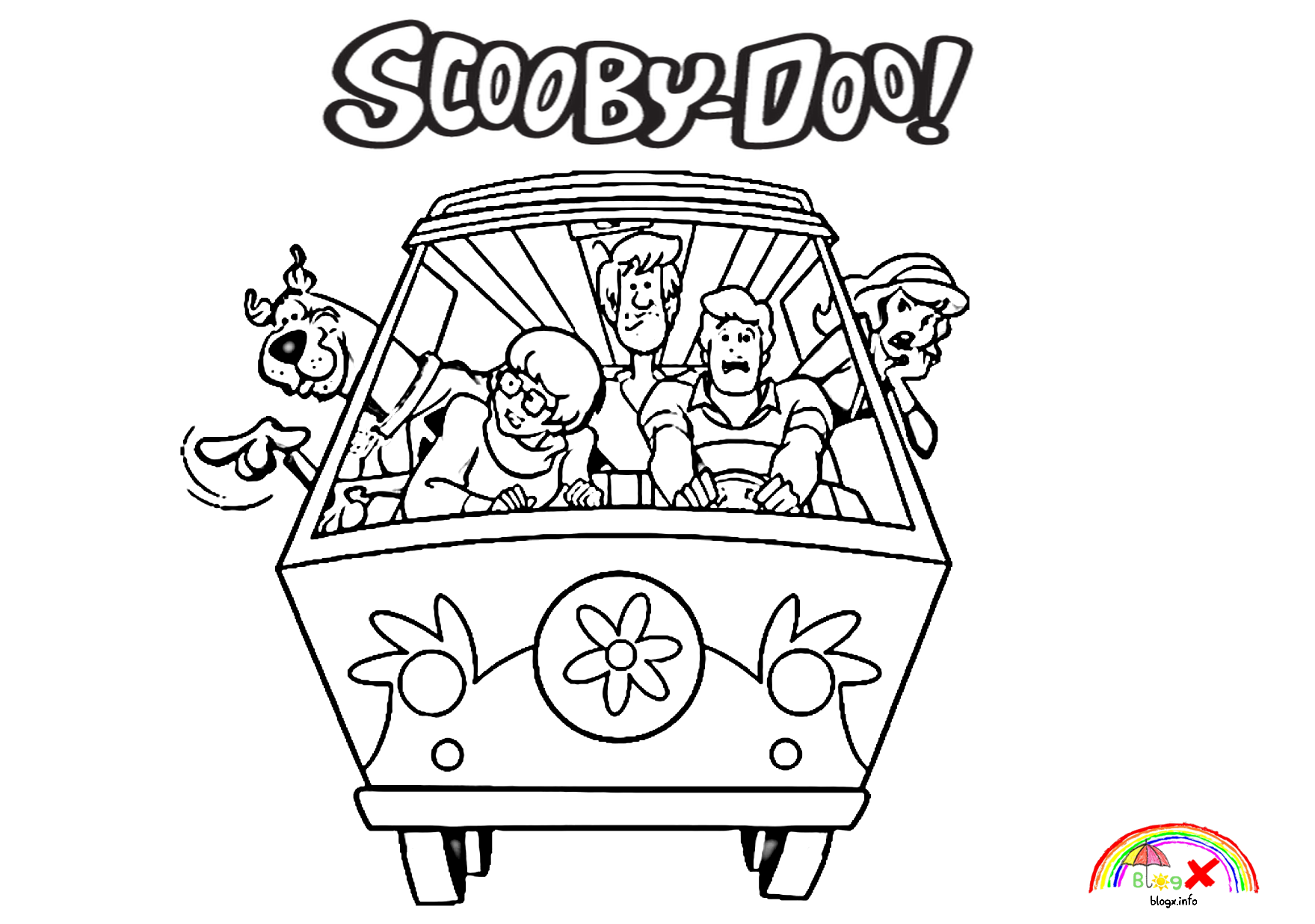 Scooby Doo Mystery Machine Coloring Pages Scooby Doo Mystery Machine Scooby Doo Mystery Machine Coloring Pages Scooby Doo Mystery Machine