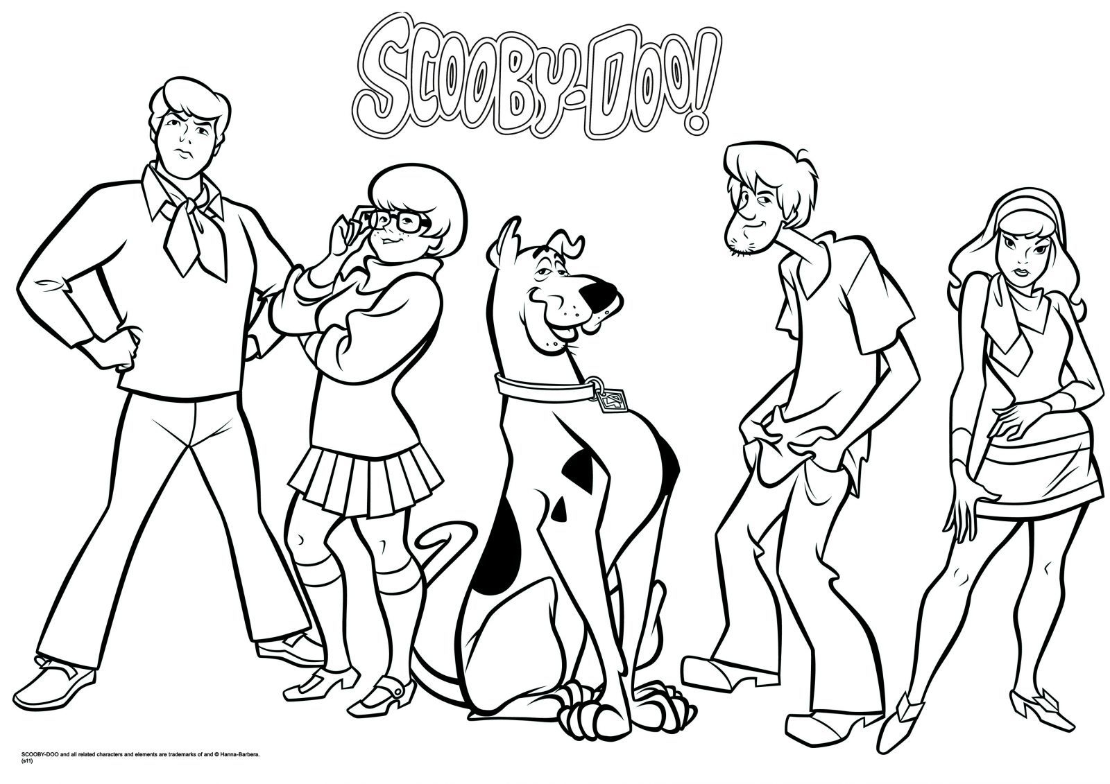 Scooby Doo Coloring Pages Printable Free