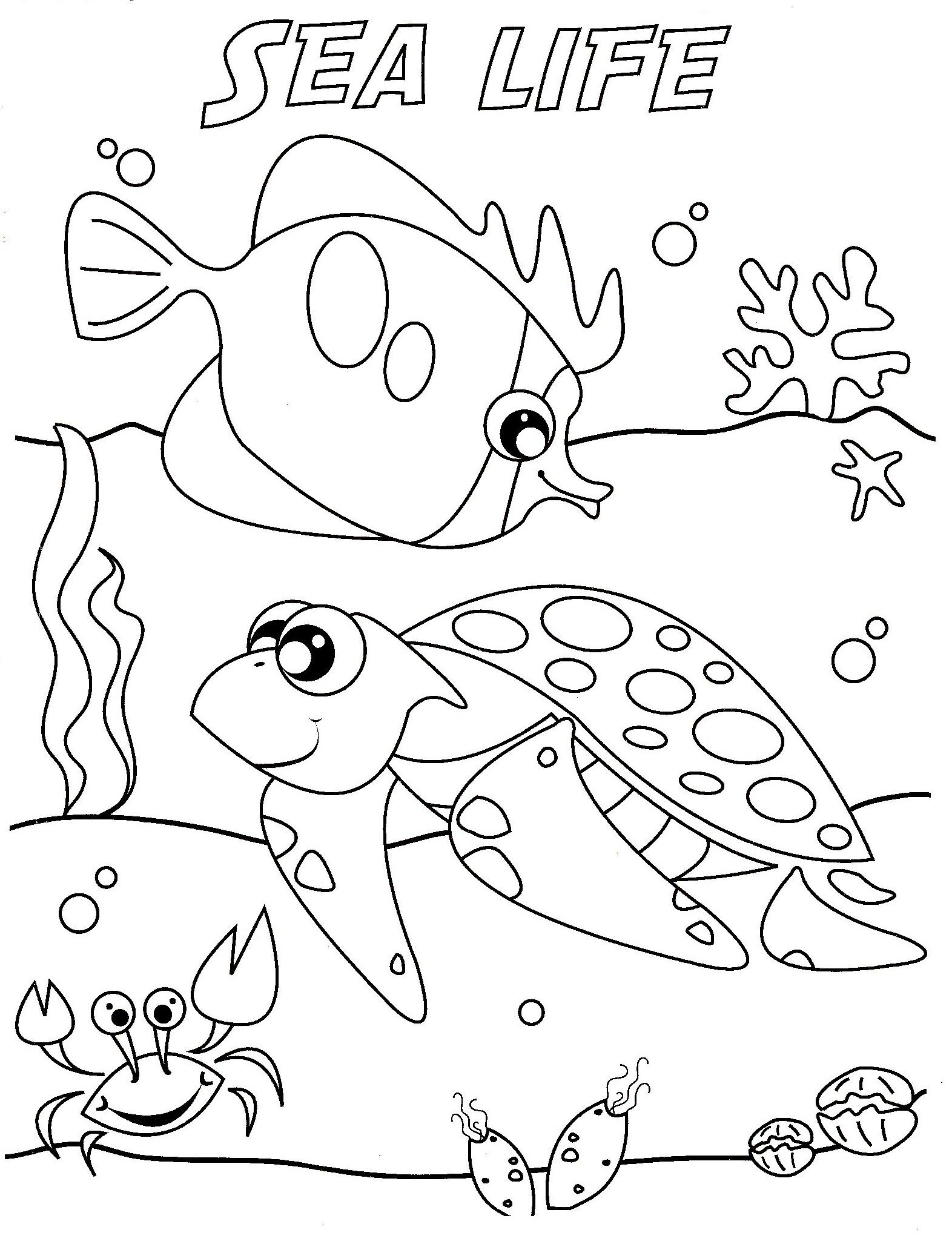 Sea Creature Coloring Pages Free Coloring Pages Buku Mewarna Adult Sea Creature Coloring Pages Free Coloring Pages Buku Mewarna Adult