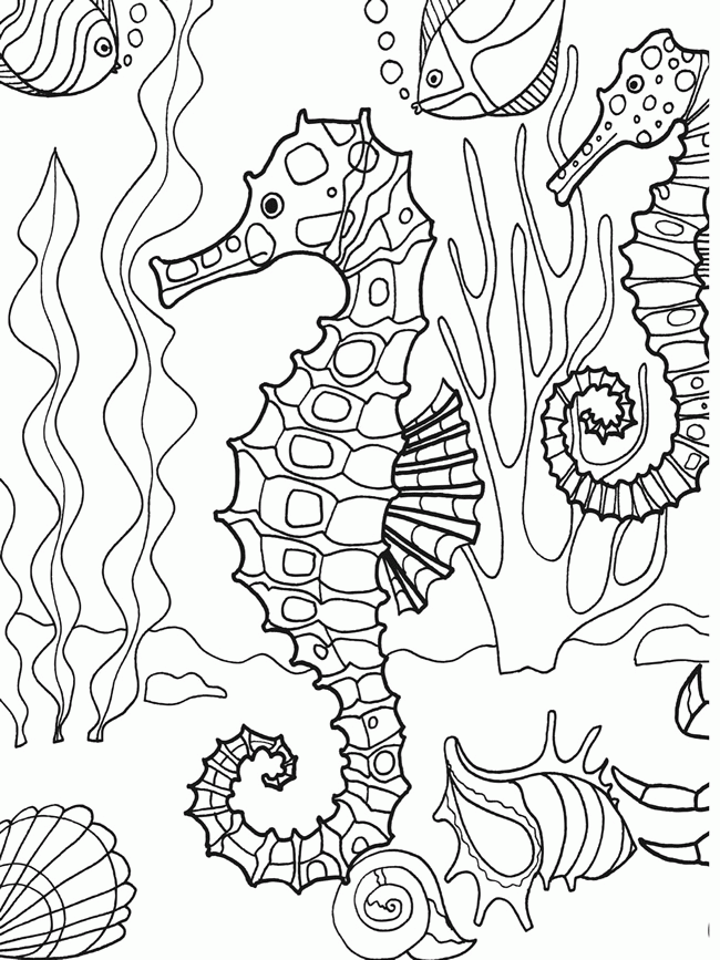 Free Printable Sea Life Coloring Pages