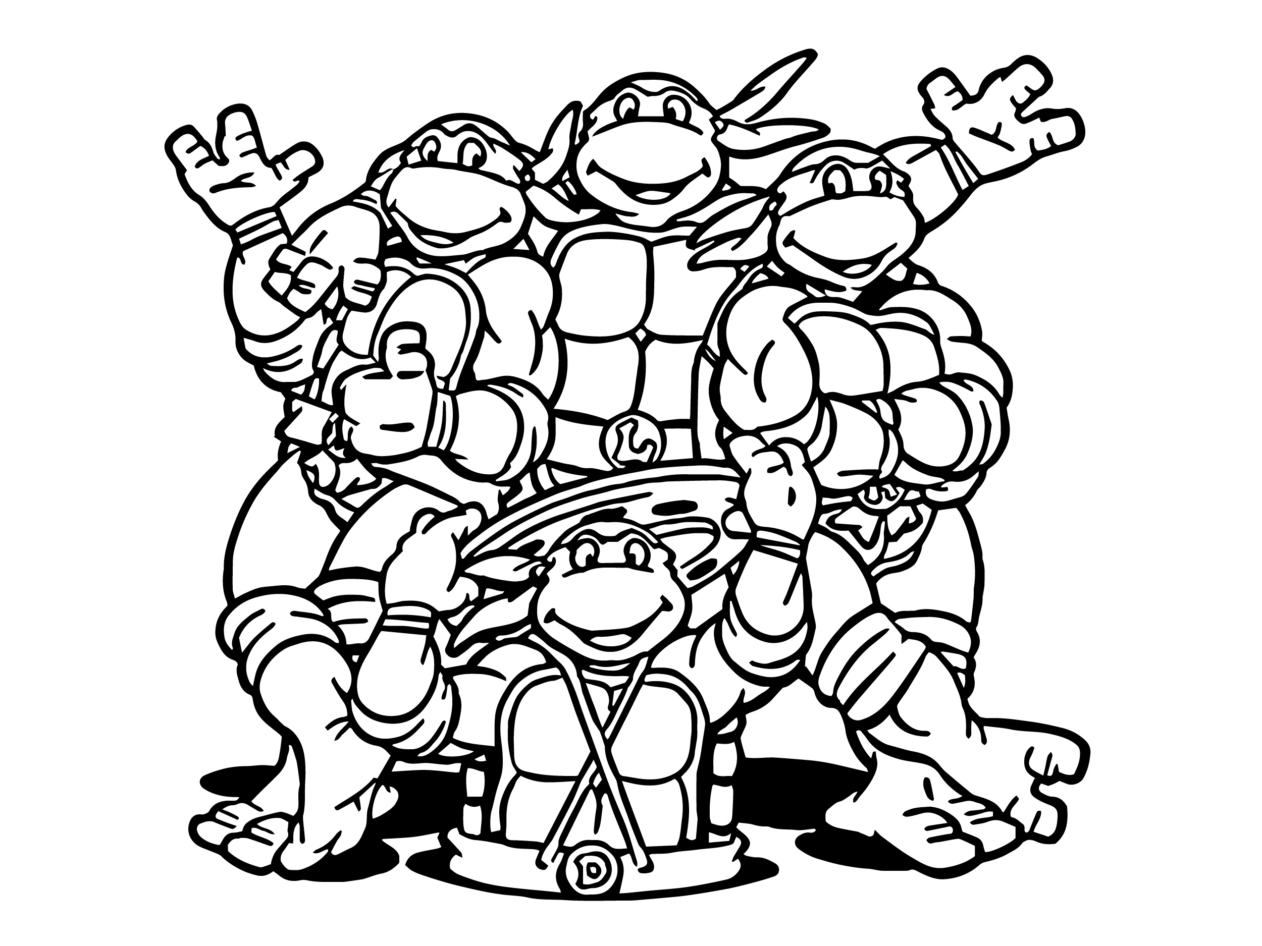 Ninja Turtle Coloring Pages Printable Ninja Turtle Coloring Pages Printable