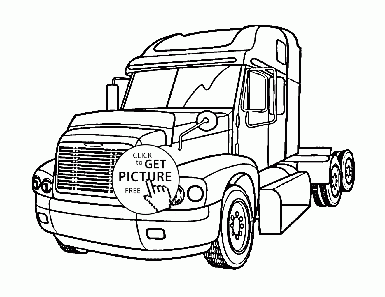 Semi Truck Coloring Pages Printable Semi Truck Coloring Pages Printable